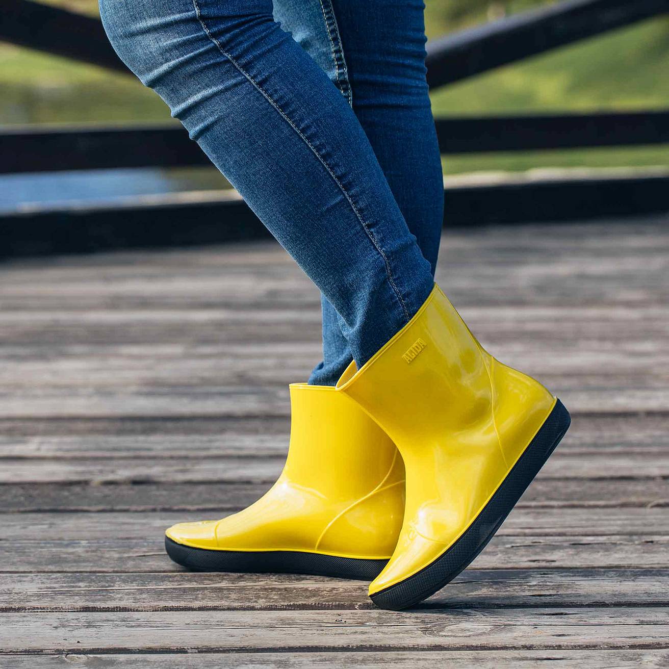 Женские ботильоны Nordman Alida утепленные желтые - фото 8