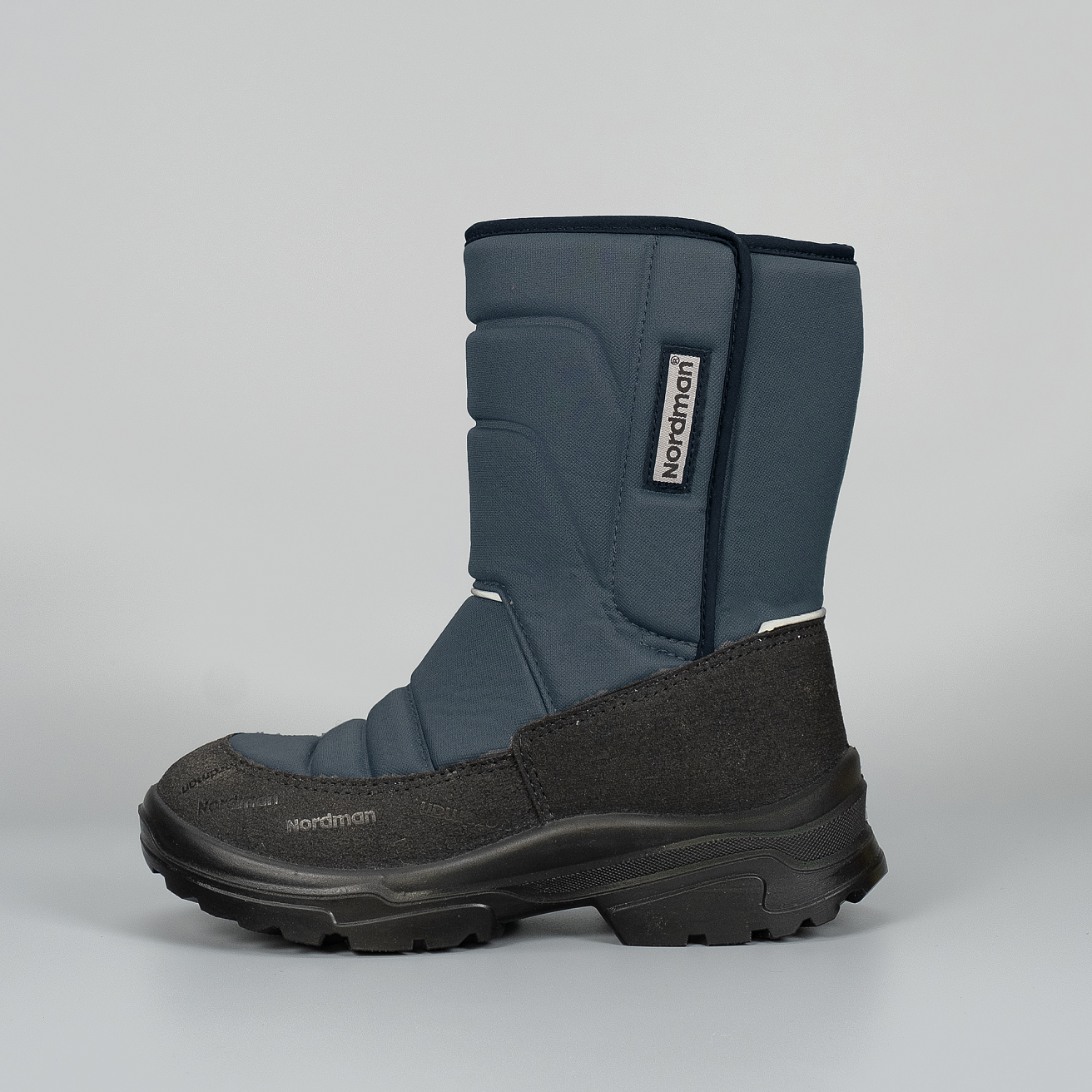 Зимние детские сапоги Nordman Lumi  на липучке темно-серые - фото 5