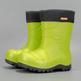 Фото Сапоги детские Nordman Flash со съемным флисовым утеплителем лайм