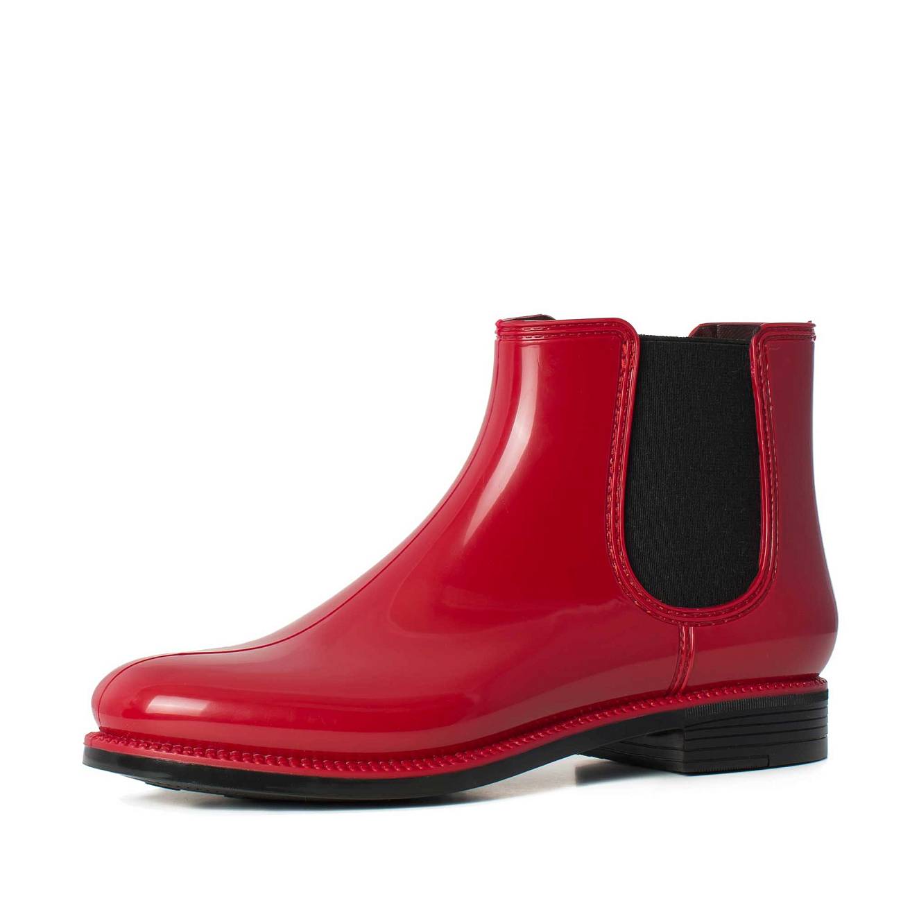 Женские ботильоны Nordman Bora красные с черной подошвой - фото 2