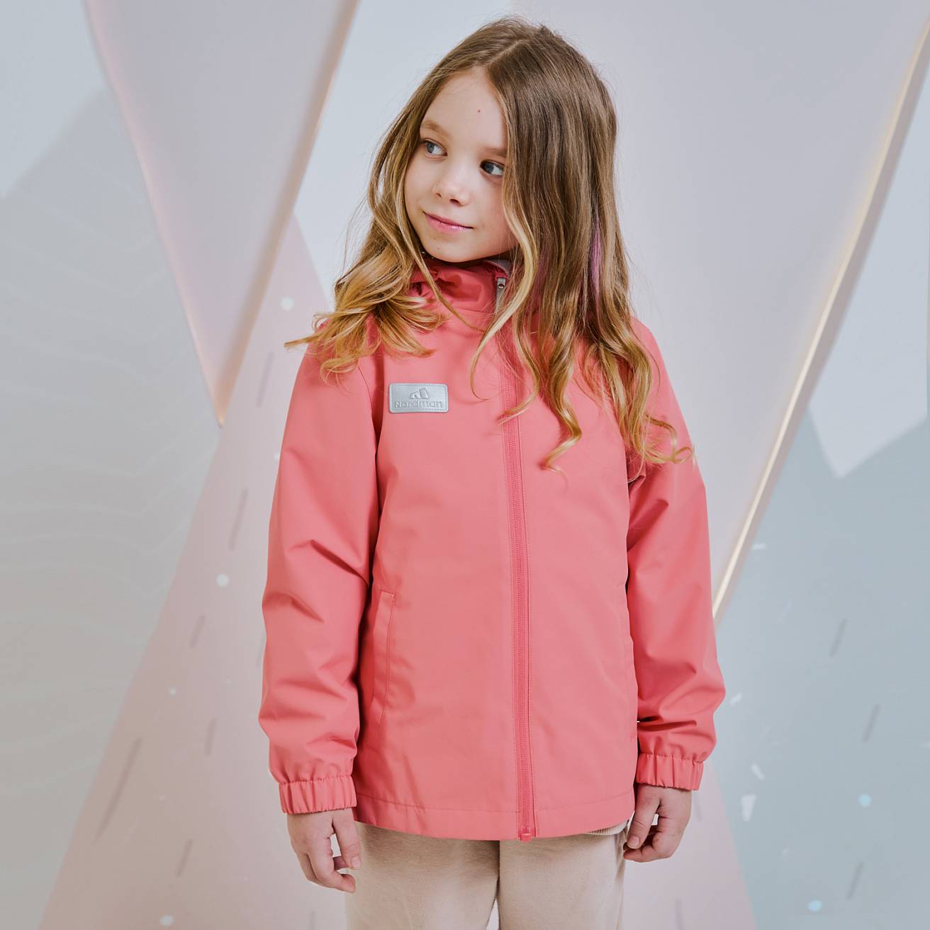 Nordman Wear куртка-ветровка без утеплителя розовая - фото 1