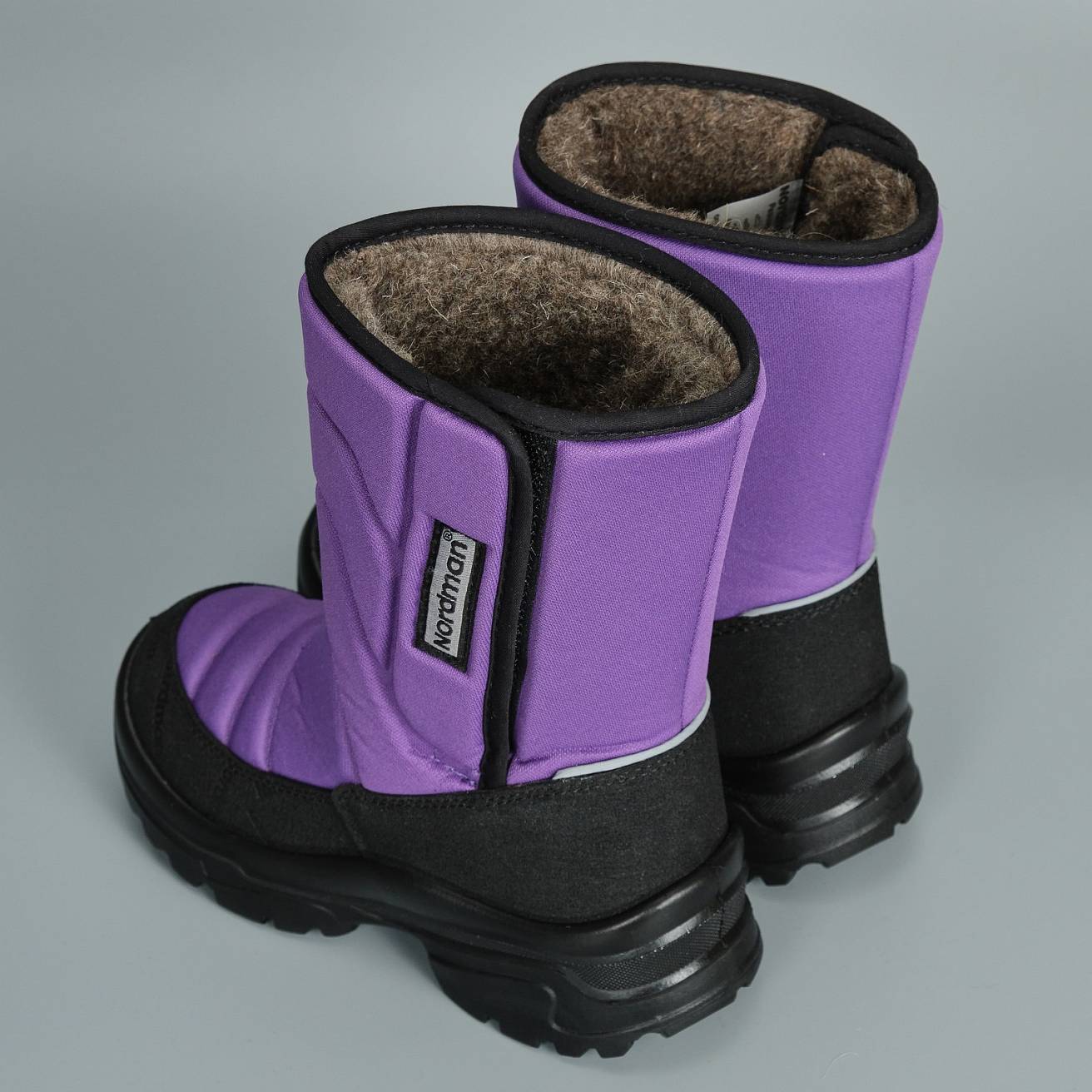 Зимние детские сапоги Nordman Lumi на липучке фиолетовые - фото 7
