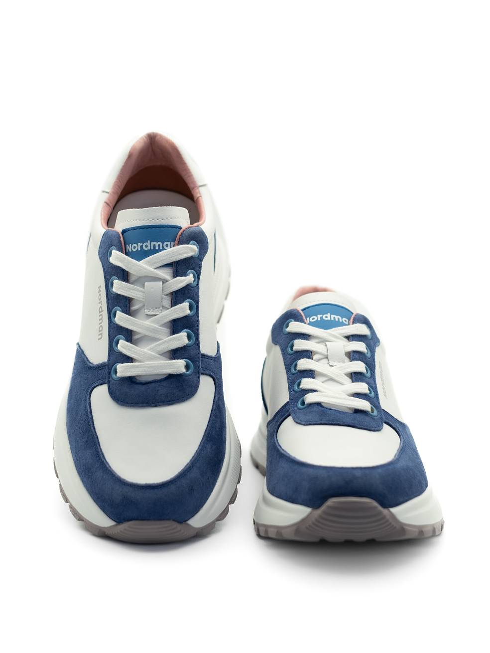 Кроссовки Nordman женские белые с синим - фото 2