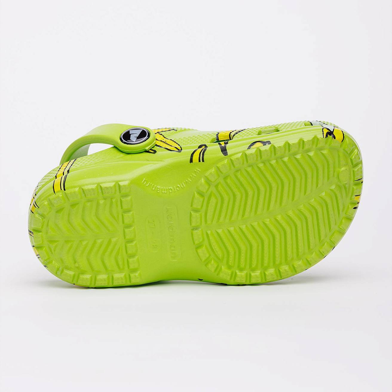 Сабо из ЭВА Nordman Schlöps лайм с принтом бананы - фото 2