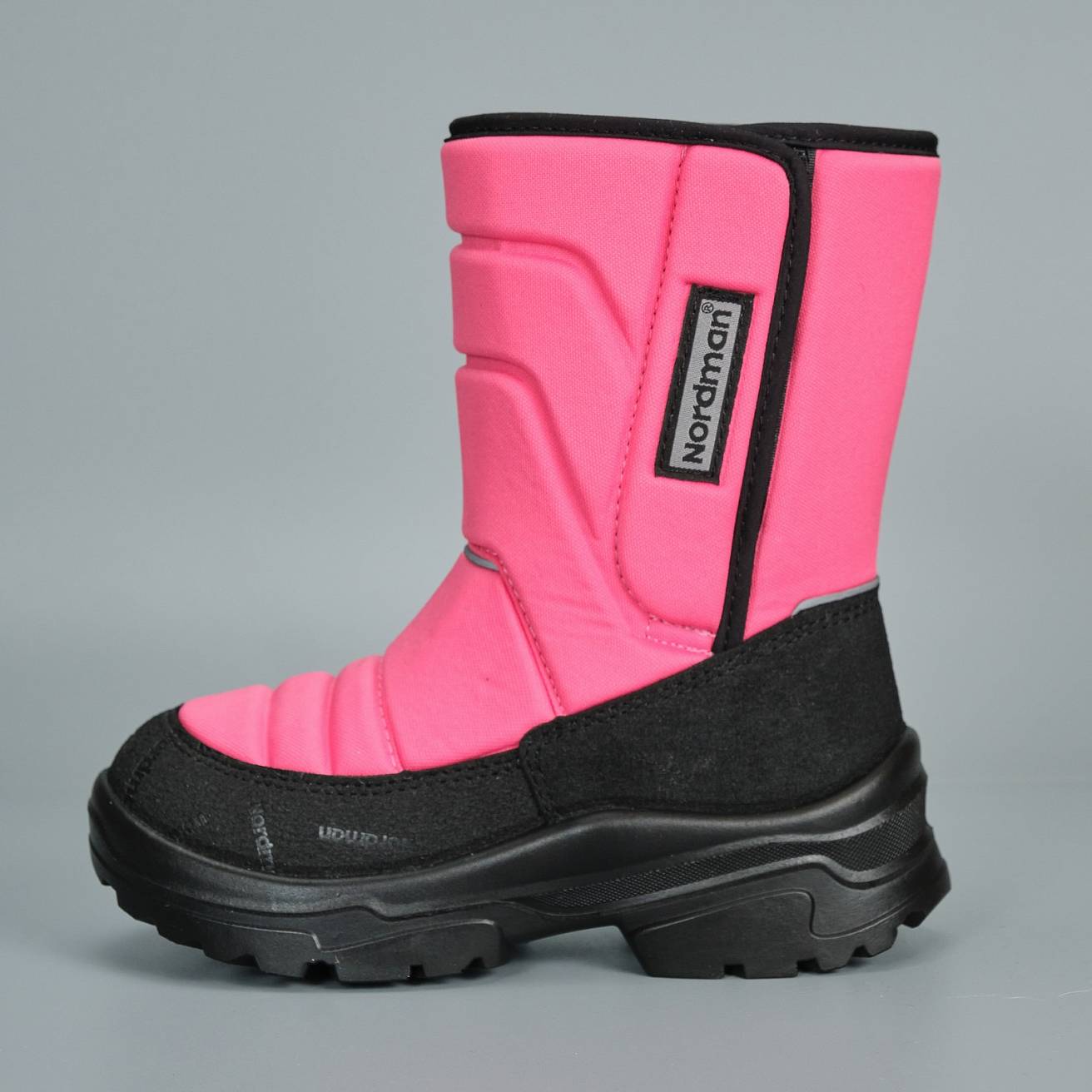 Зимние детские сапоги Nordman Lumi на липучке розовые - фото 2