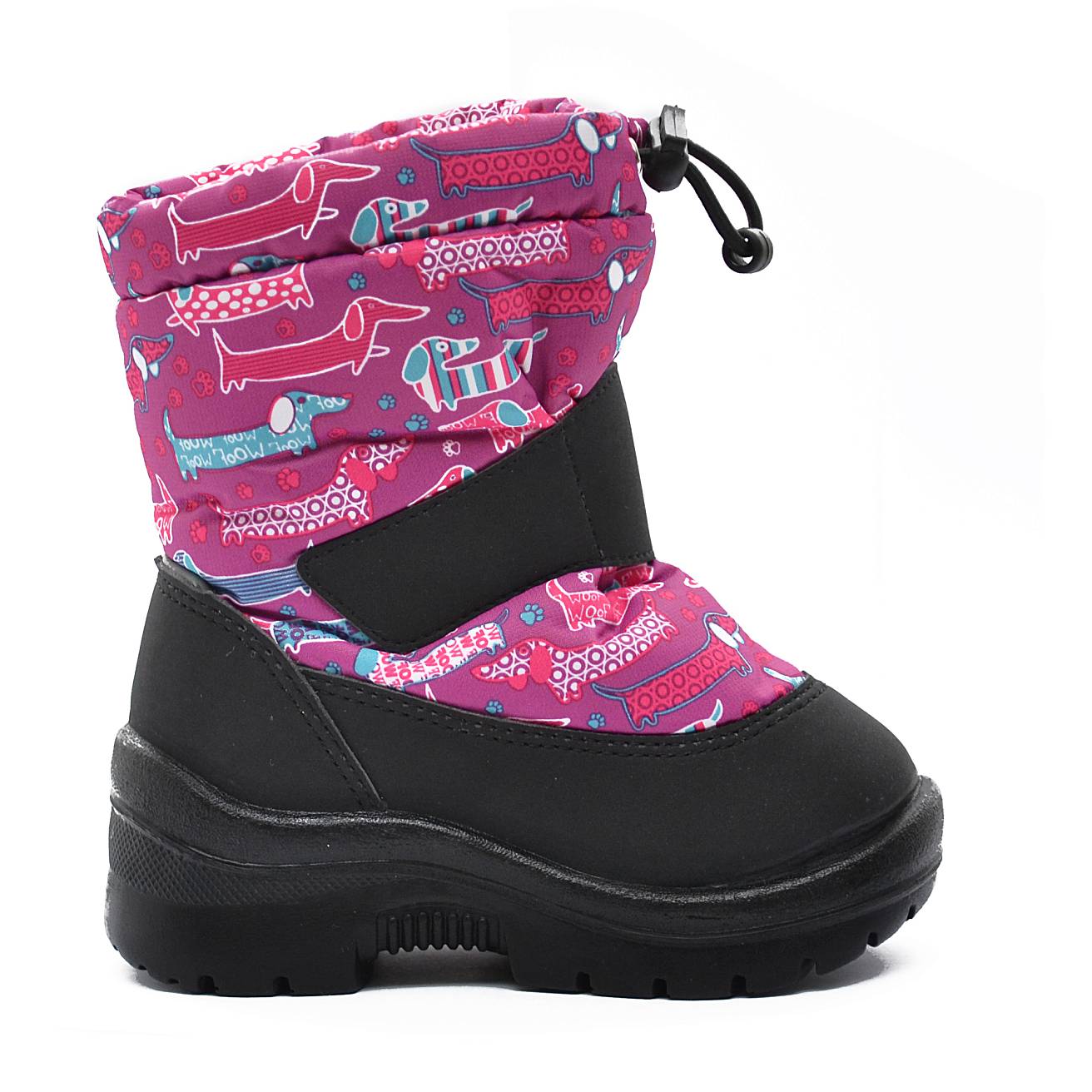 Зимние детские сапоги Nordman Mini на затяжке фуксия BADGER DOGS - фото 5