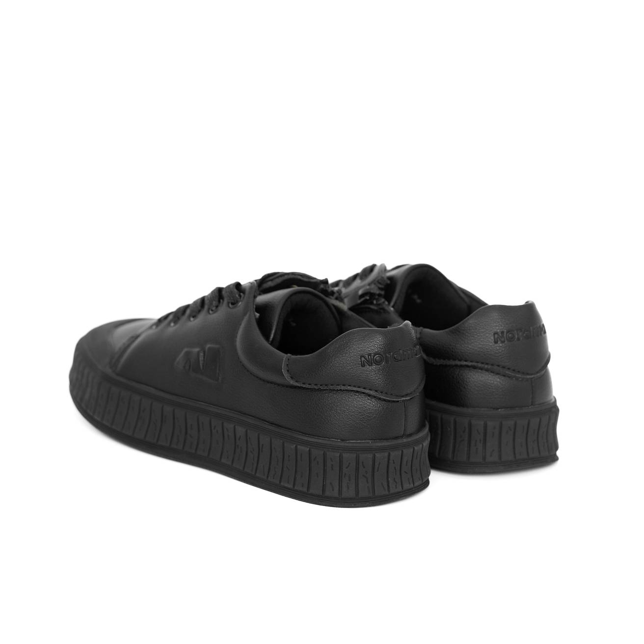 Кеды Nordman черные на шнурках цвеит черный - фото 4