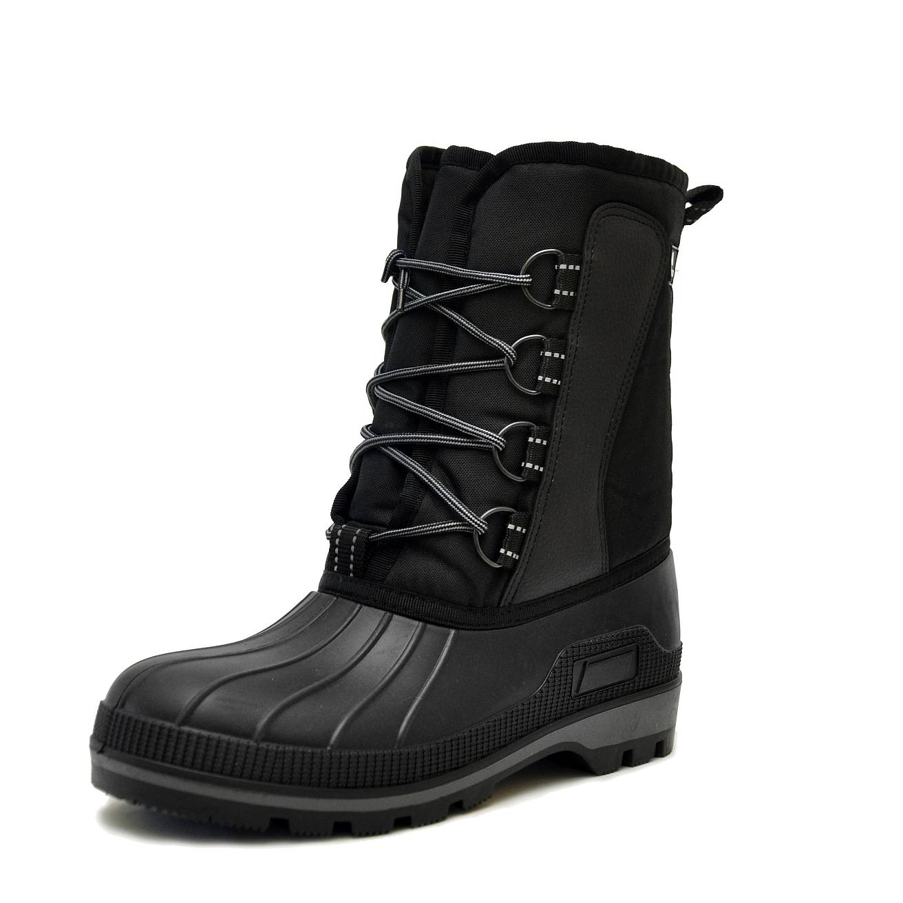 Сноубутсы Nordman Kraft  утепленные из ТЭП на шнурках черные - фото 2