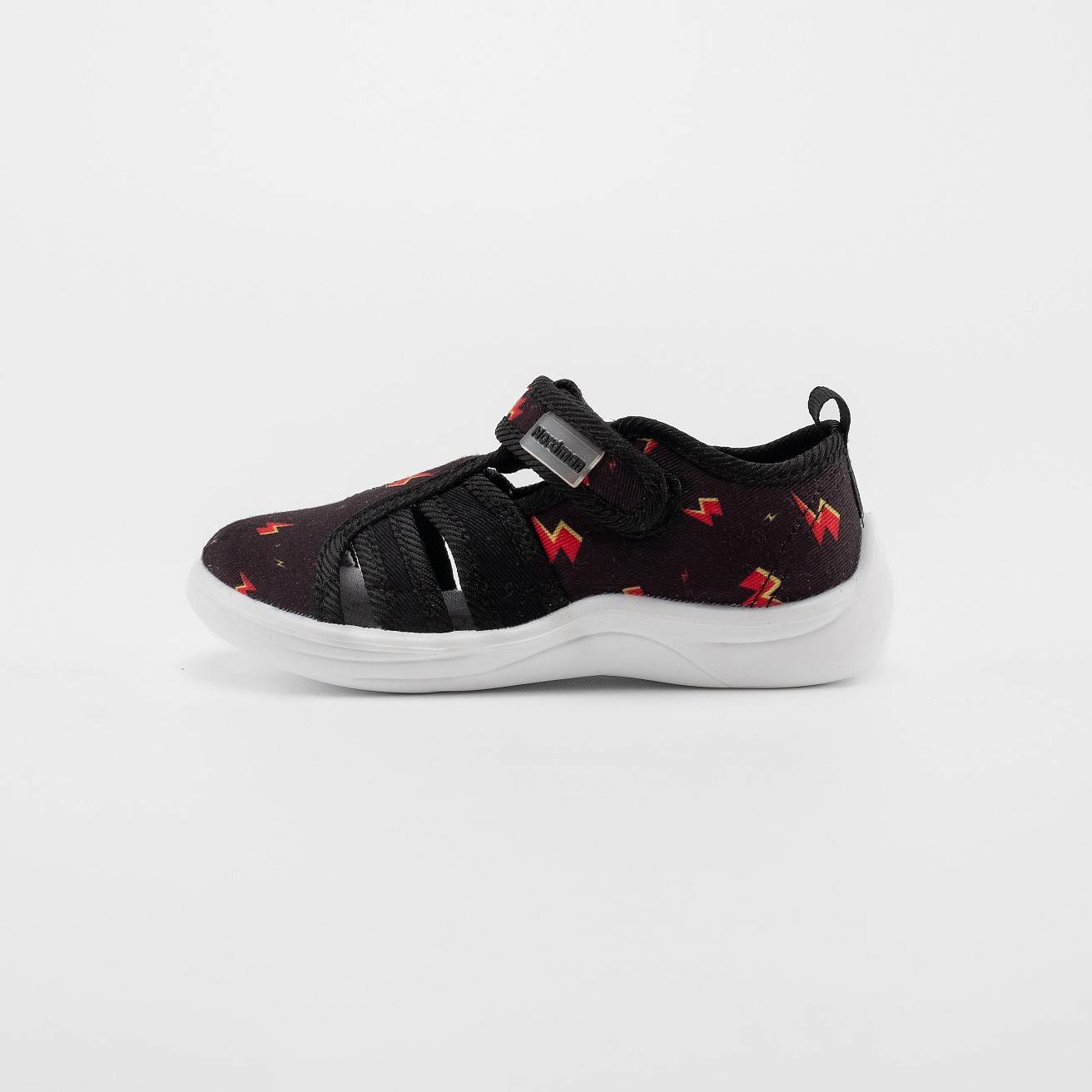 Тапочки детские Nordman Stars черный с принтом - фото 5