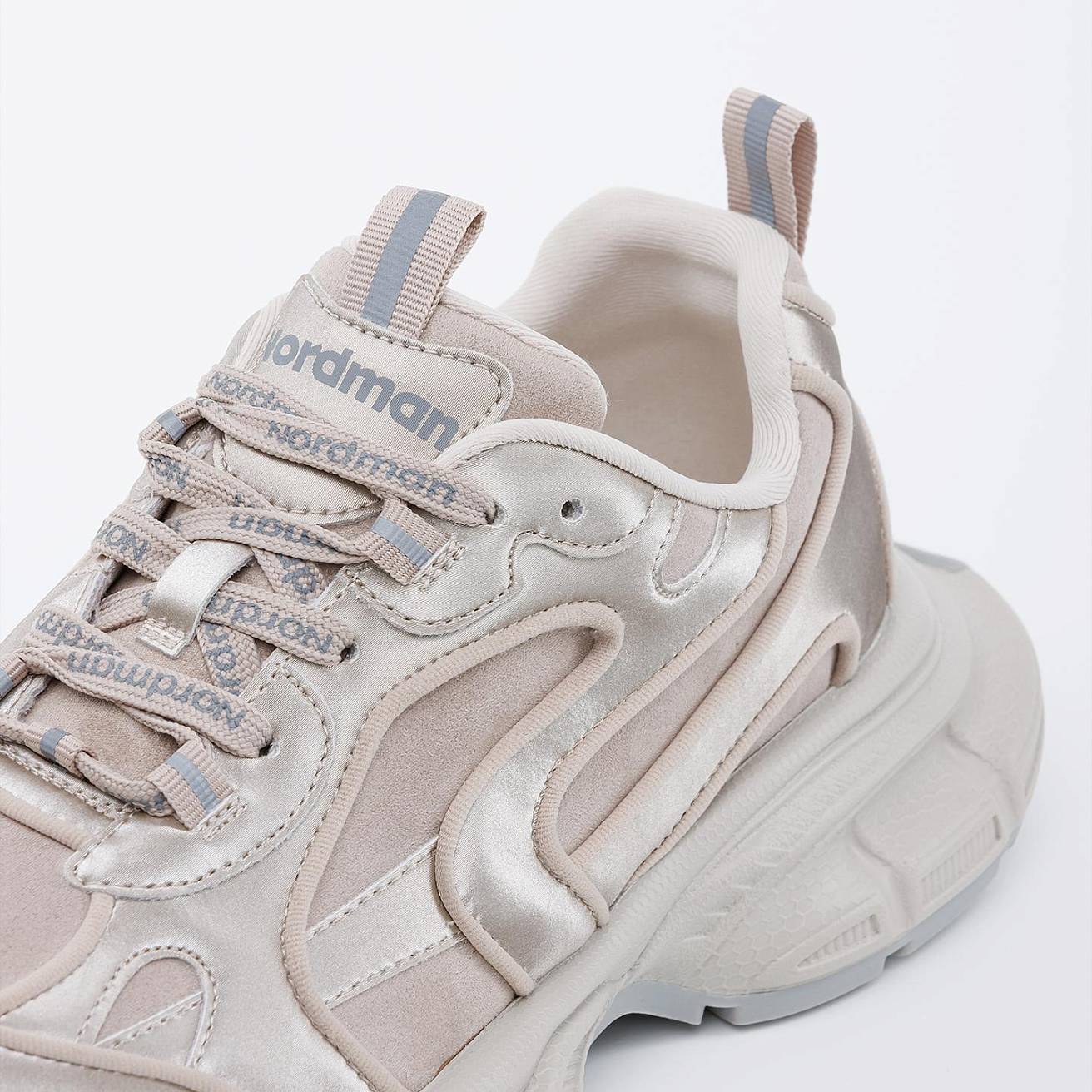 Женские кроссовки Nordman бежевые - фото 5