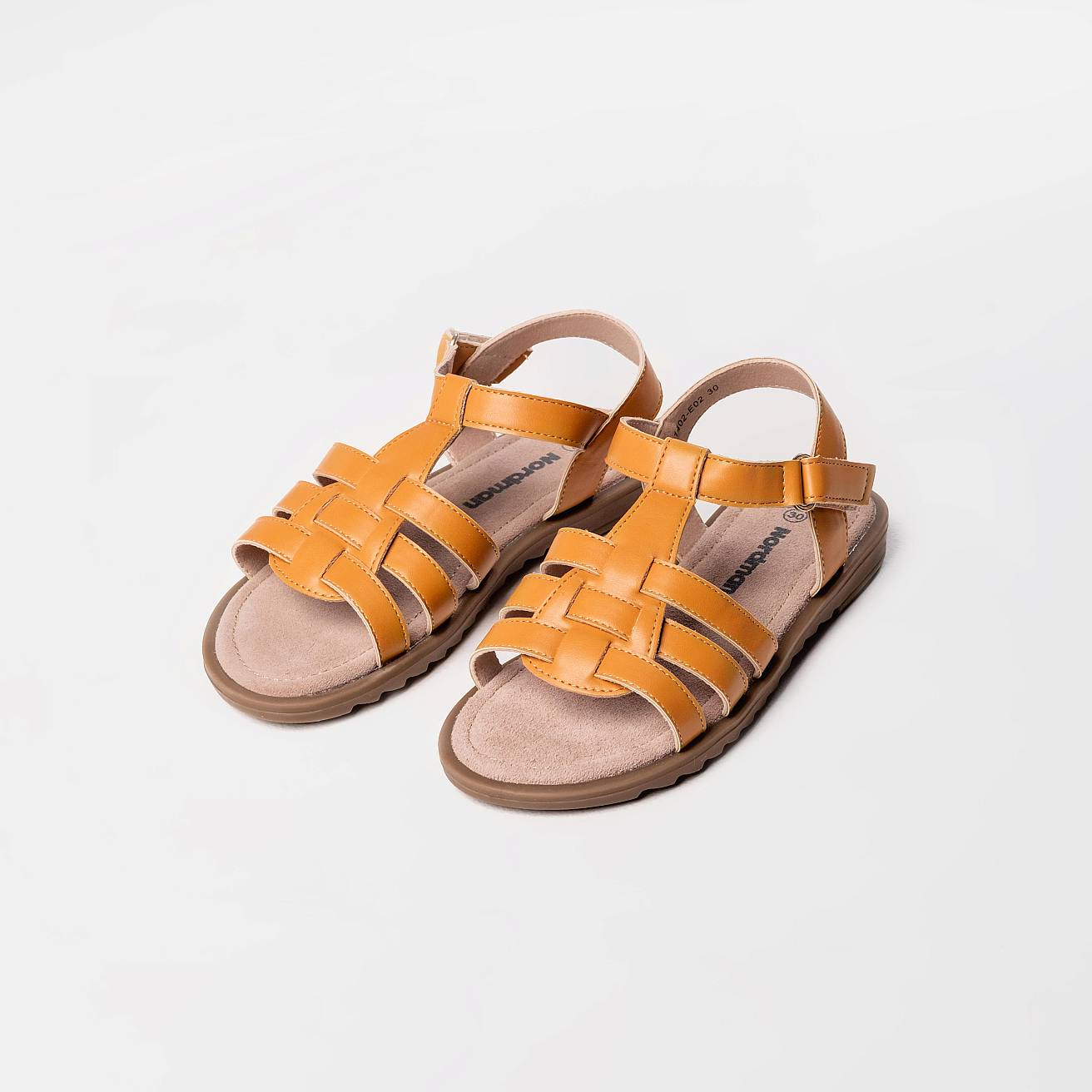 Босоножки детские летние оранжевый - фото 4