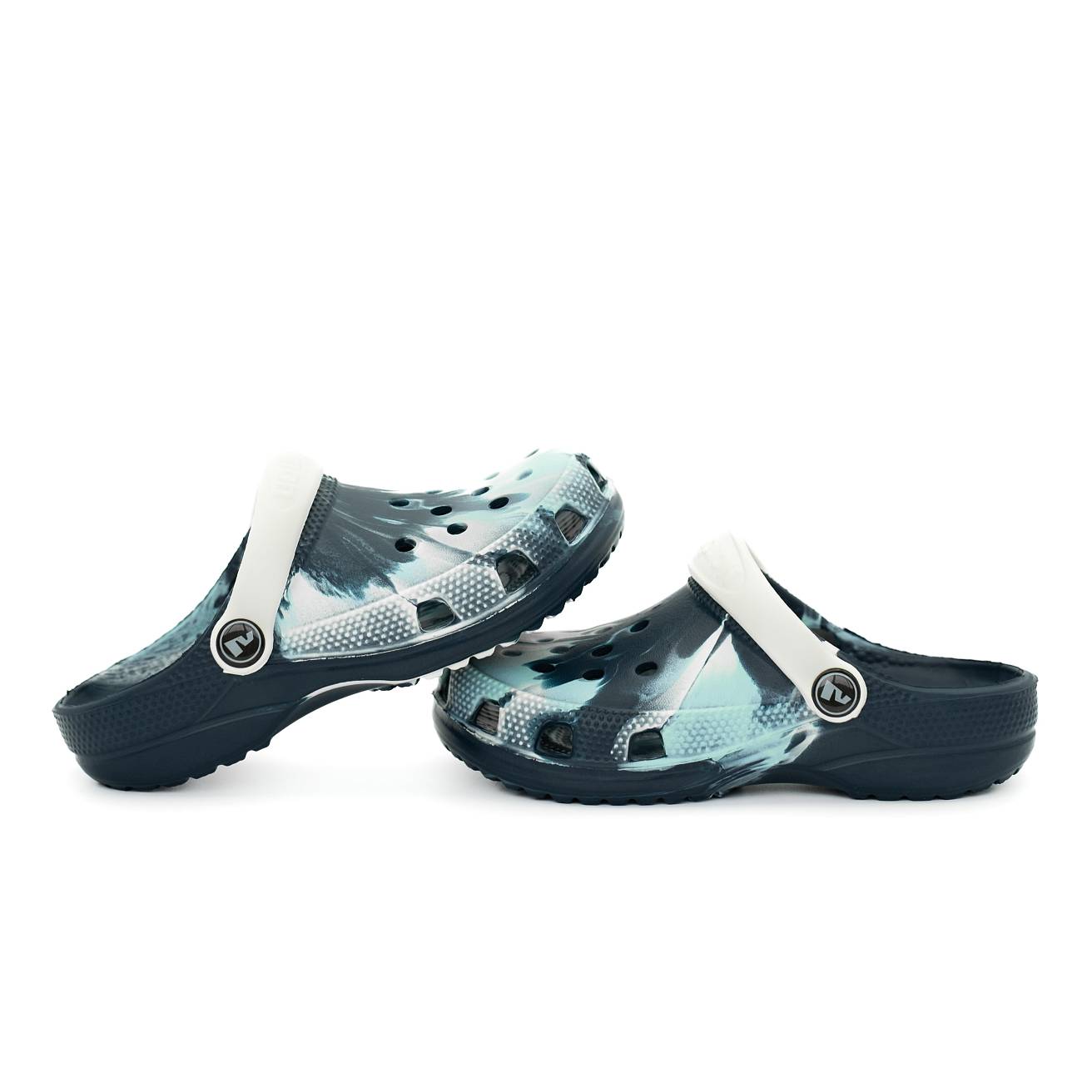 Сабо из ЭВА Nordman Schlöps синие с модуляцией бело-голубой - фото 5