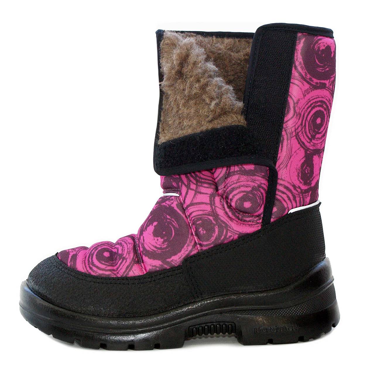 Зимние детские сапоги Nordman Lumi  на липучке KRUGI PINK - фото 7