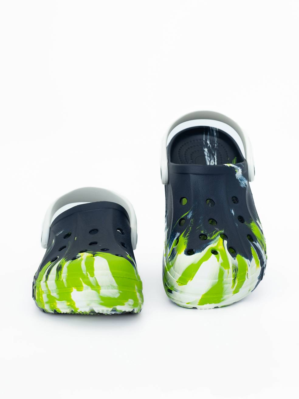 Сабо из ЭВА Nordman Shark цвет синий с модуляцией бело-зеленой - фото 4