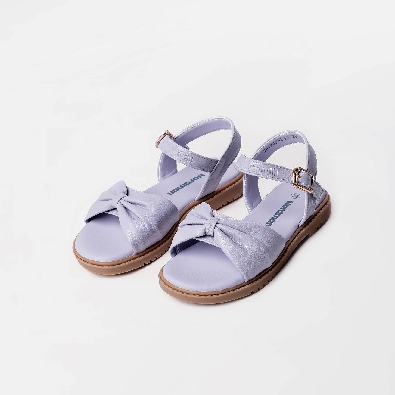 Босоножки детские летние лиловые - фото 4