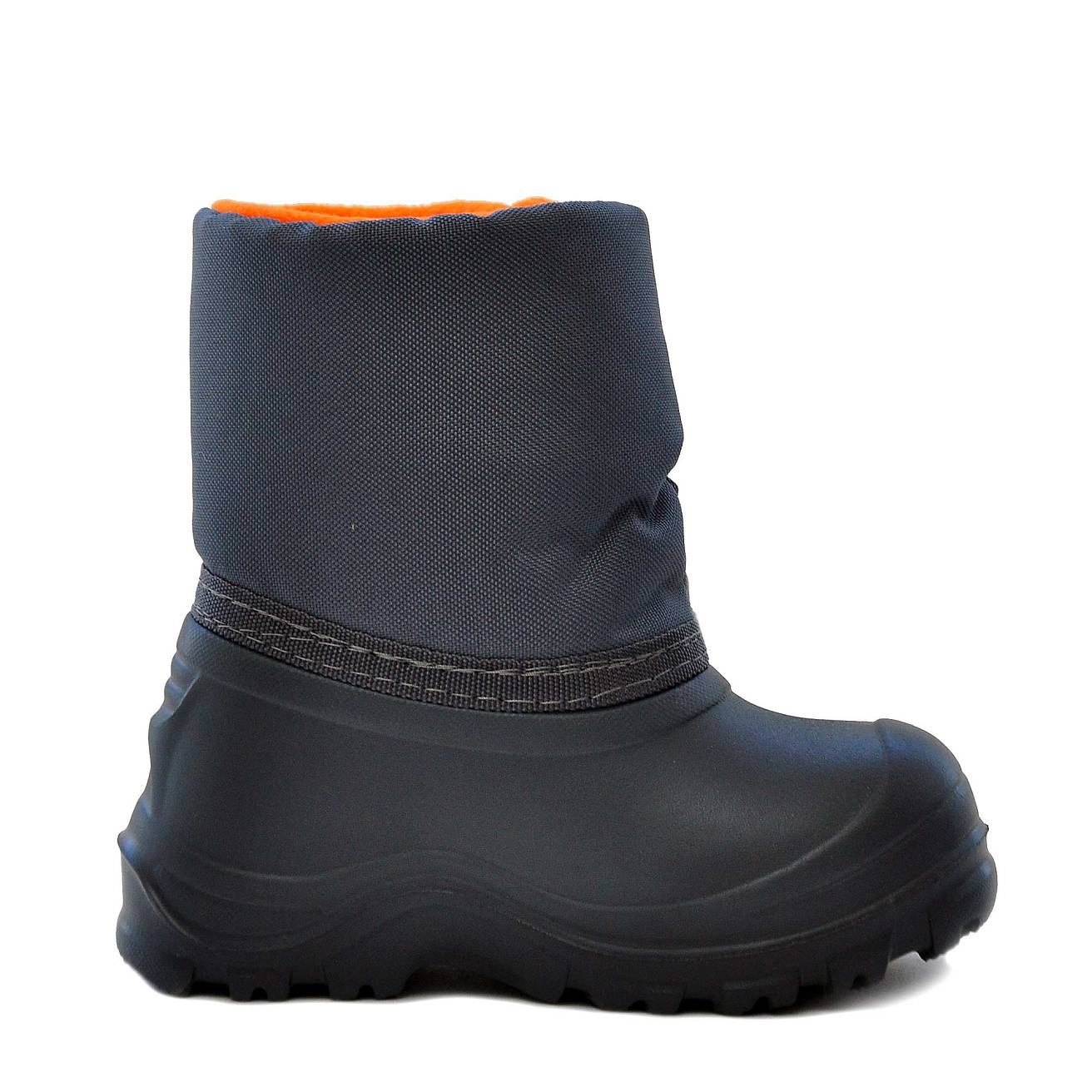 Сноубутсы Nordman Joy из ЭВА на высокой липучке Оранжевые с серым - фото 6