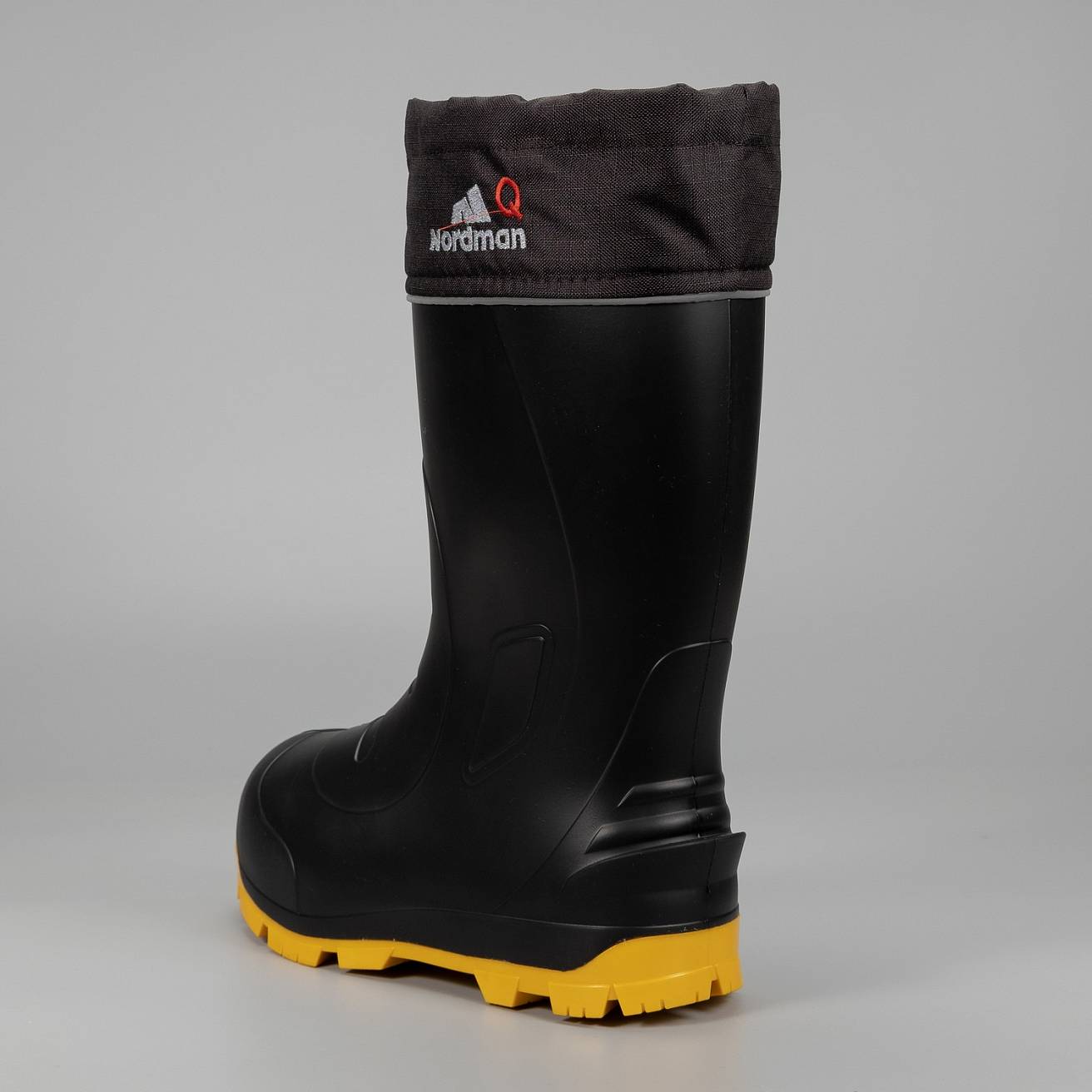 Сапоги Nordman Quaddro с защищенной подошвой ТЭП и флисовым вкладышем до -70С черные с желтым - фото 3