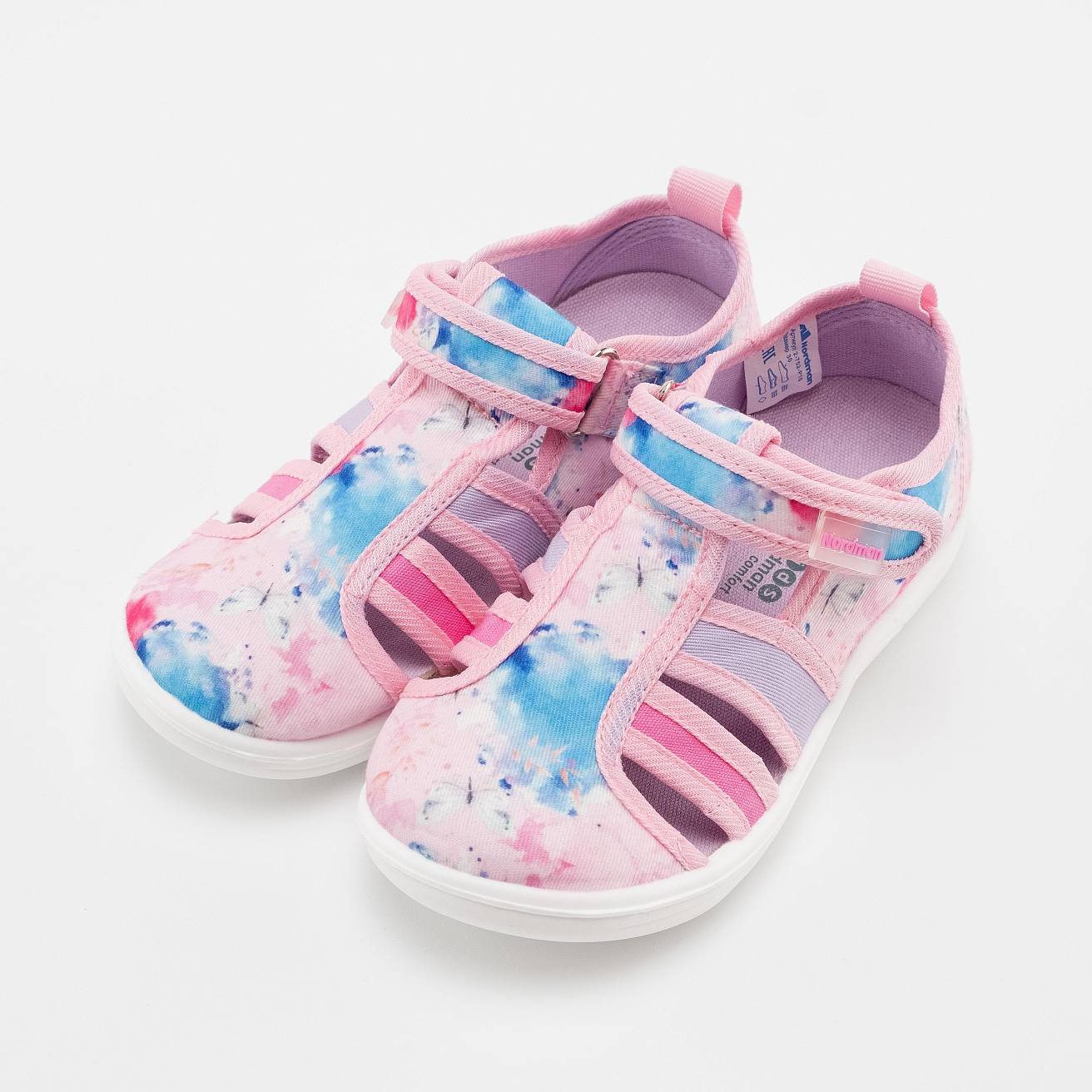 Тапочки детские Nordman Stars розовый с принтом - фото 2