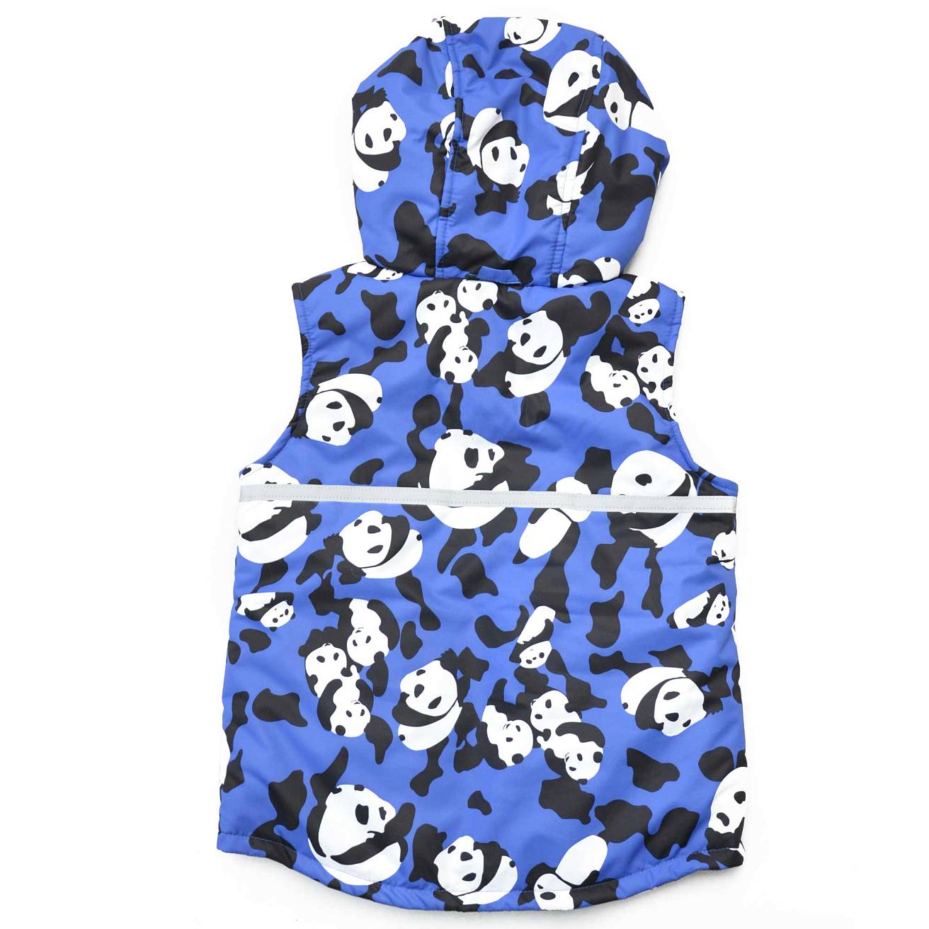 Жилетка с капюшоном василек панды - фото 3