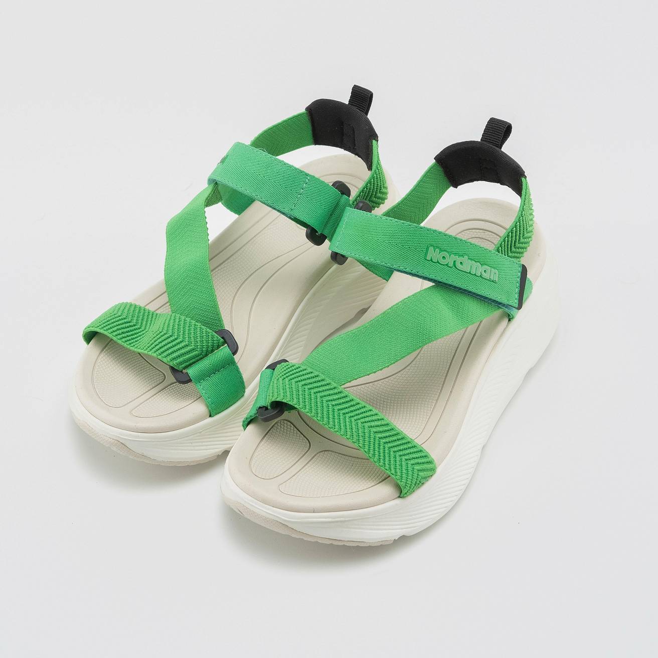 Nordman сандалии женские летние зелёные - фото 3