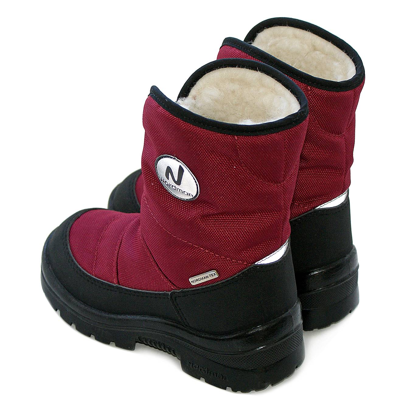Зимние детские сапоги Nordman Next бордовые - фото 6
