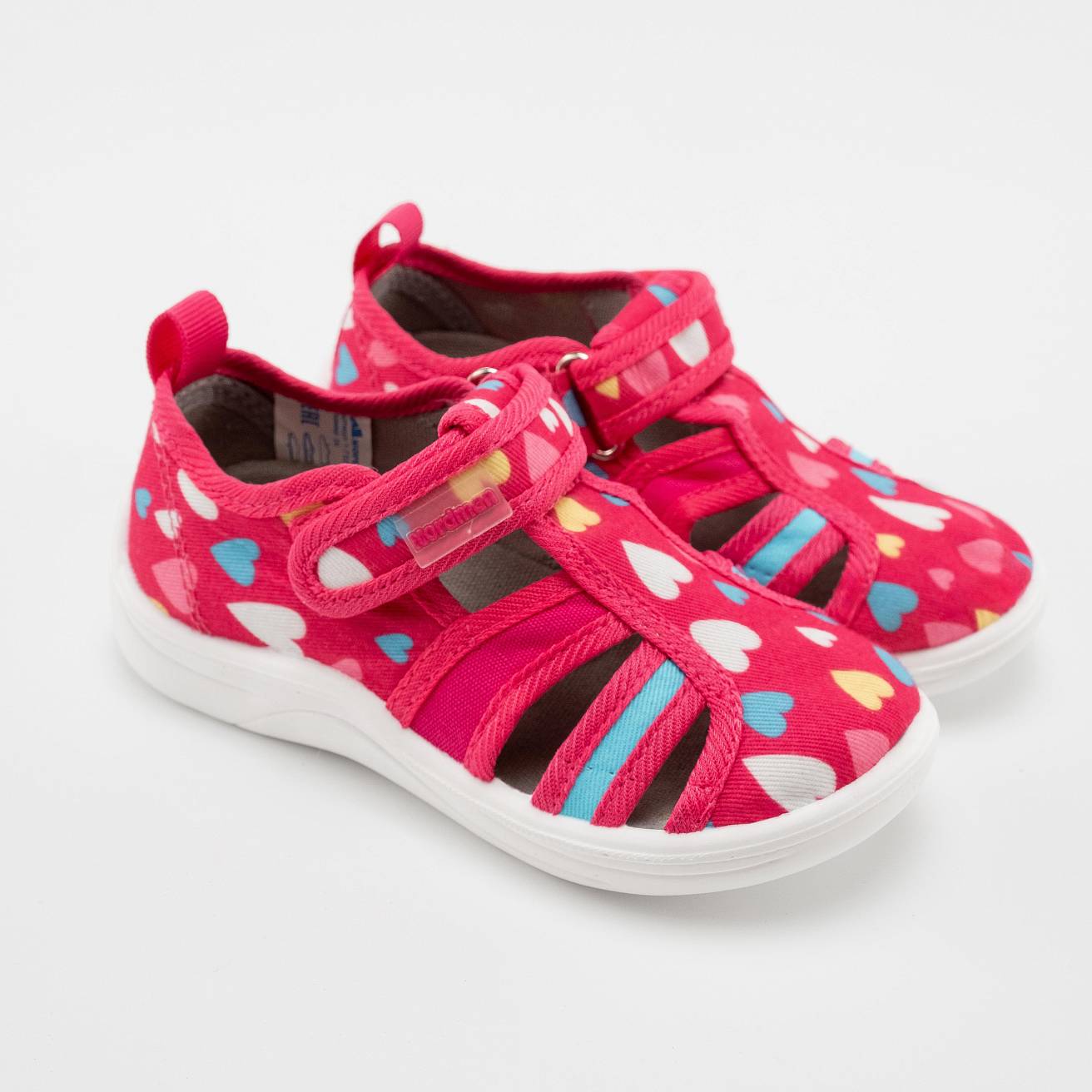 Тапочки детские Nordman Stars принт сердечки - фото 7