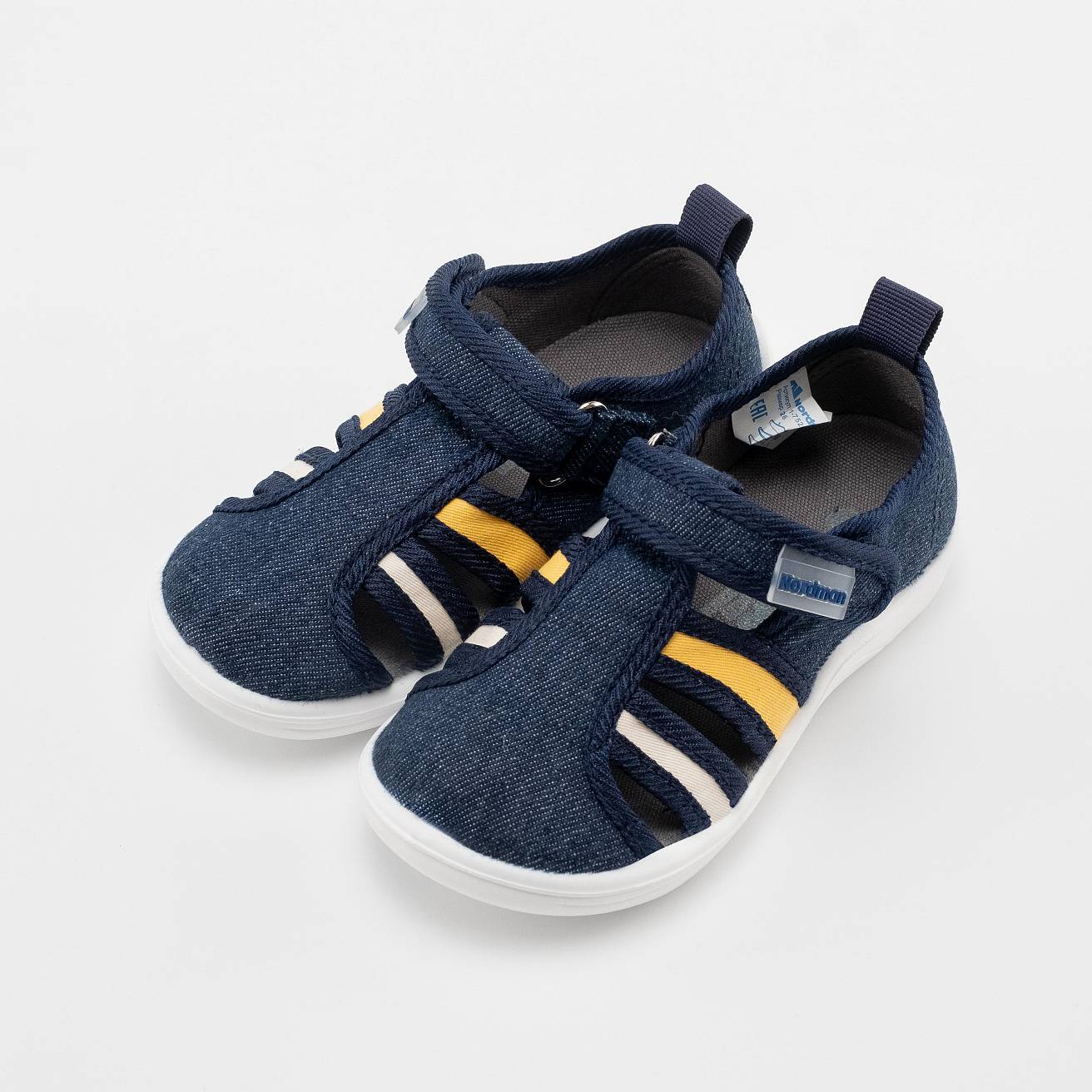 Тапочки детские Nordman Stars желтый/белый - фото 7