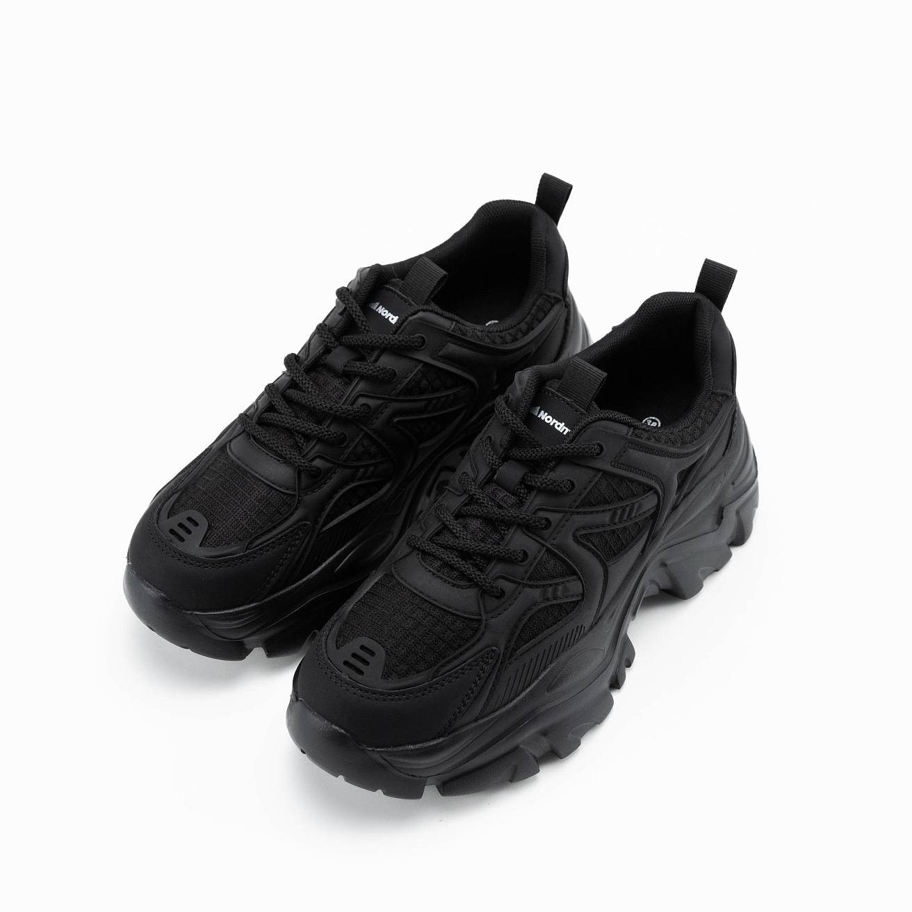 Кроссовки женские на высокой подошве  Nordman цвет черный - фото 4