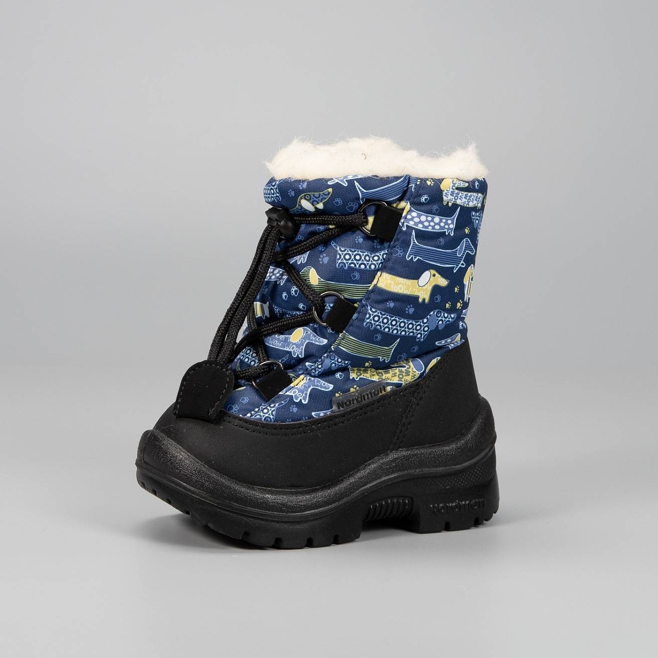 Зимние детские сапоги Nordman Mini на шнуровке синие - фото 2