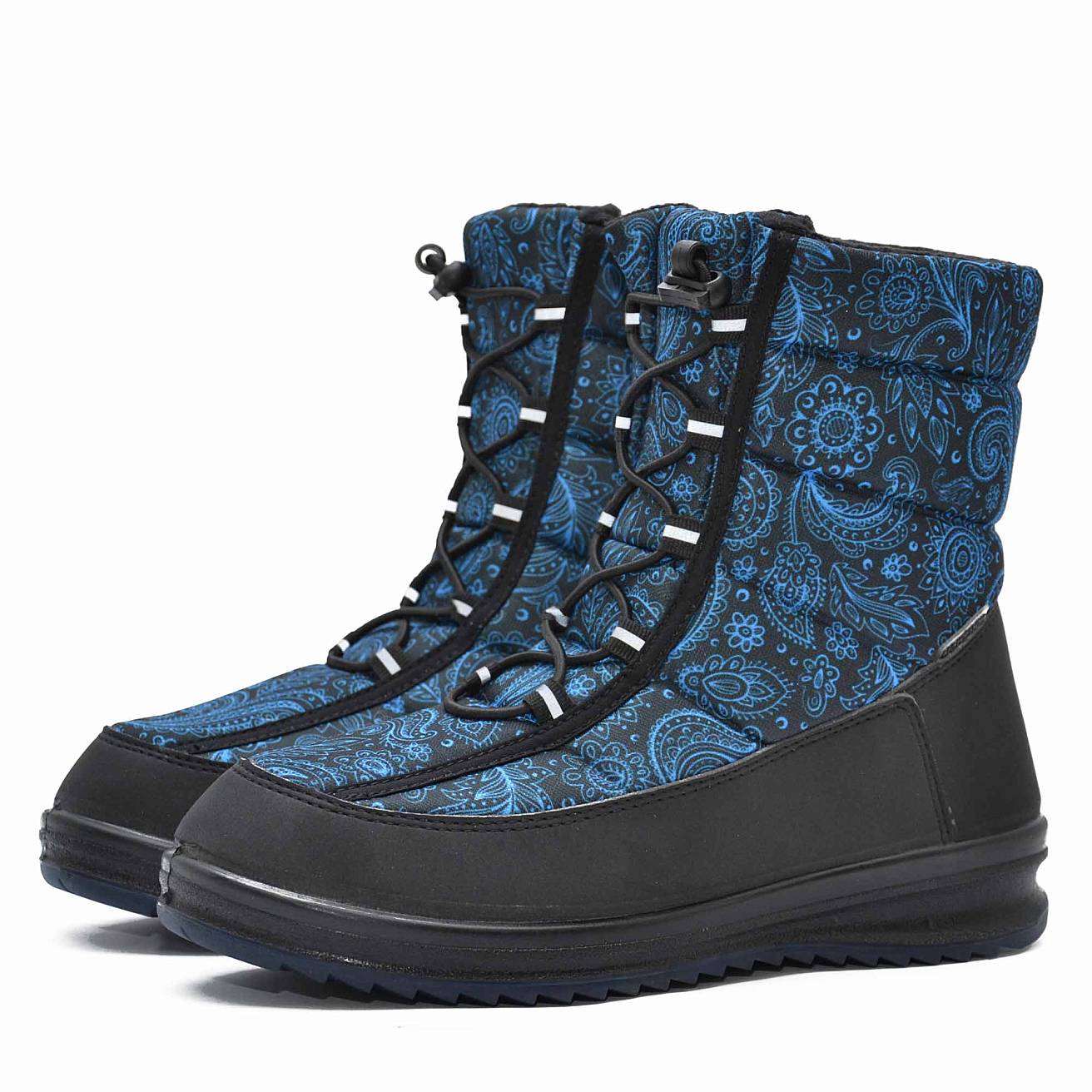 Ботинки Nordman Click на шнуровке PAISLEY_ZO_$V#BLUE - фото 1