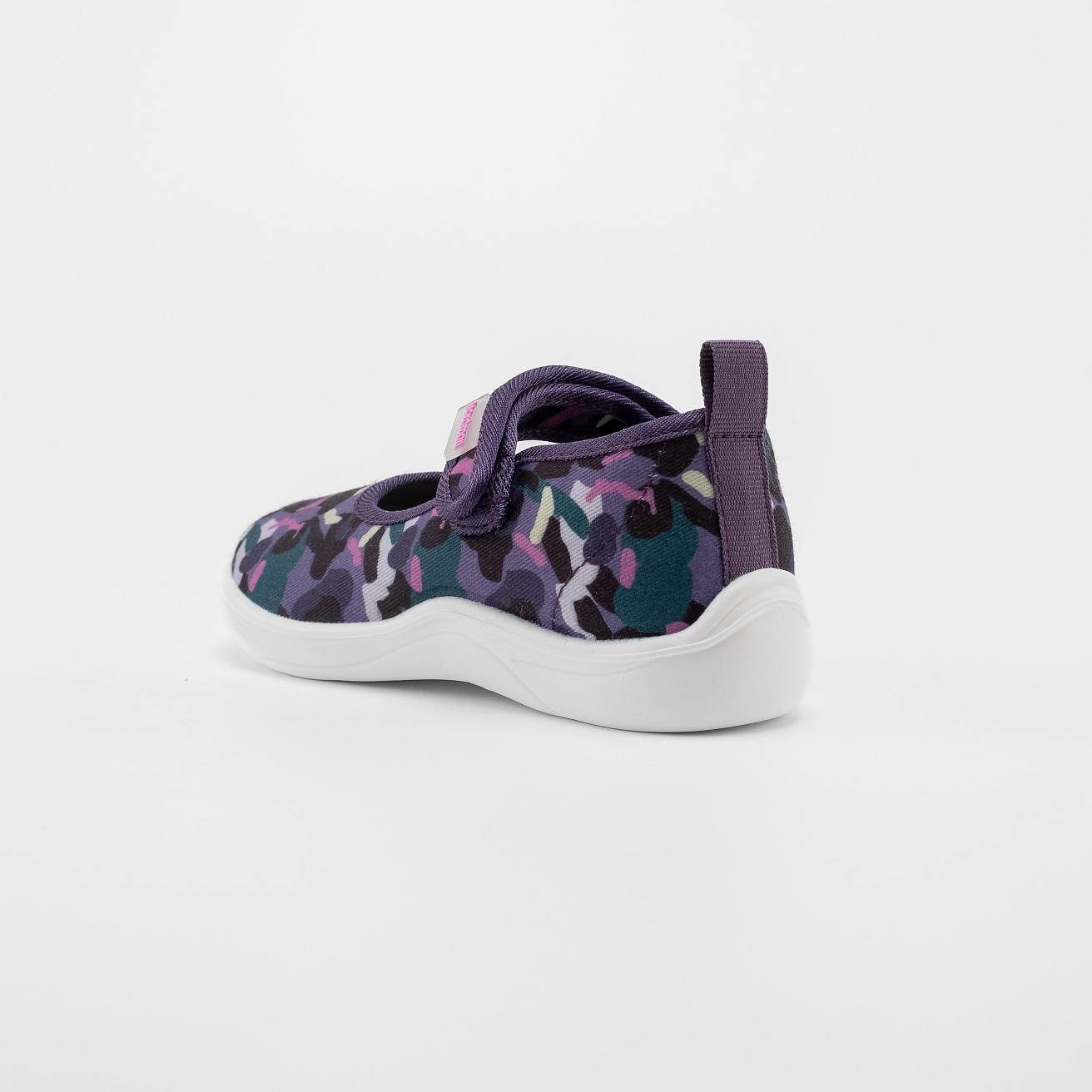 Тапочки детские Nordman Stars фиолетовые с принтом - фото 3