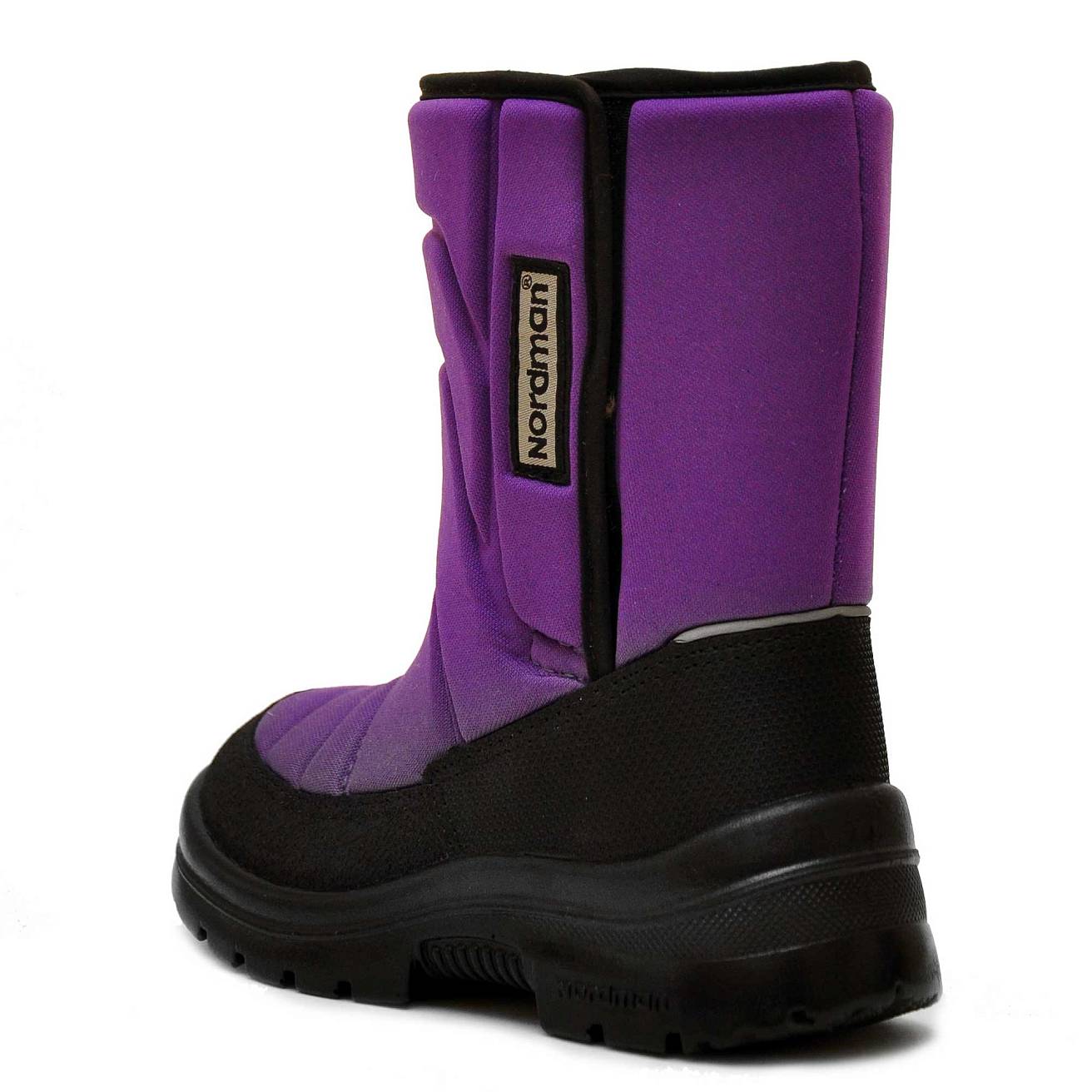 Зимние детские сапоги Nordman Lumi на липучке фиолетовые - фото 2
