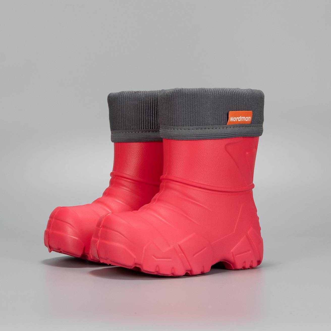 Сапоги детские Nordman Kids со съемным флисовым утеплителем красные - фото 2