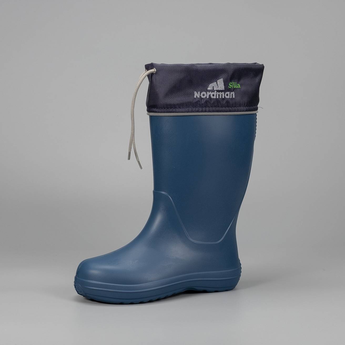 Женские сапоги Nordman Silla с мехом и манжетами  синие - фото 2