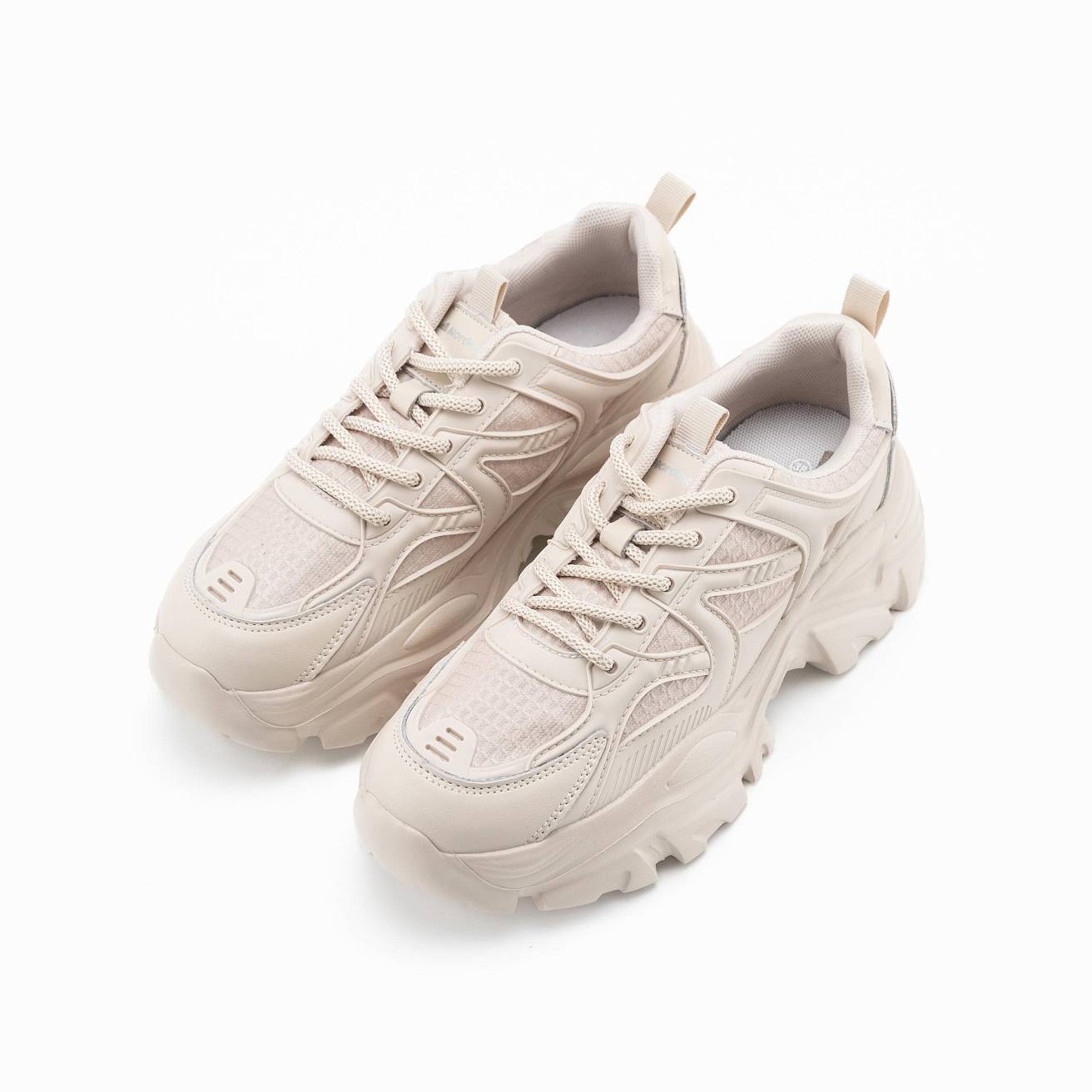 Кроссовки женские на высокой подошве Nordman цвет бежевый - фото 4