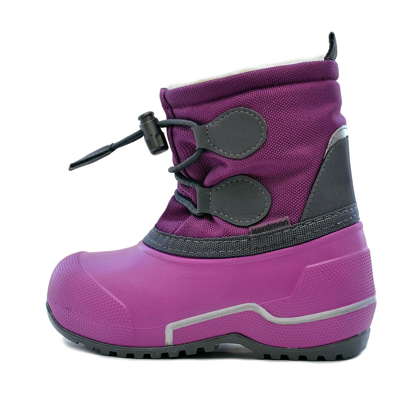 Сноубутсы Nordman Cross из ЭВА+ТЭП фуксия/серый - фото 3