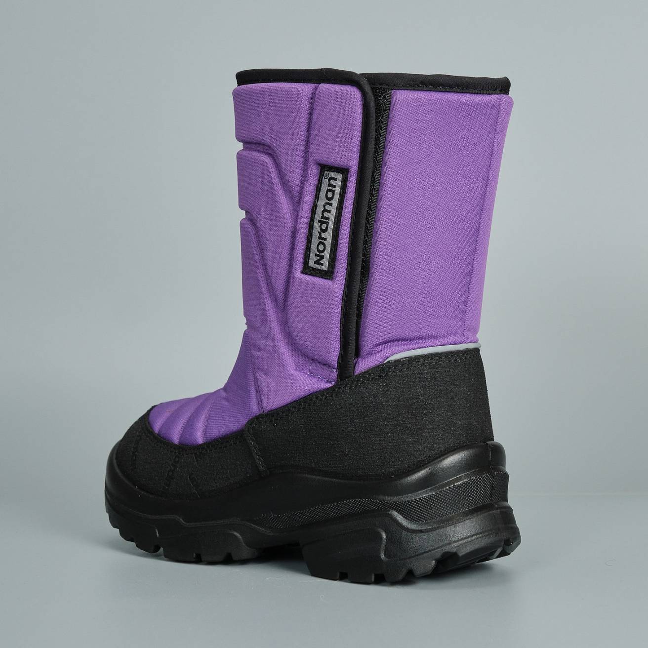 Зимние детские сапоги Nordman Lumi на липучке фиолетовые - фото 5