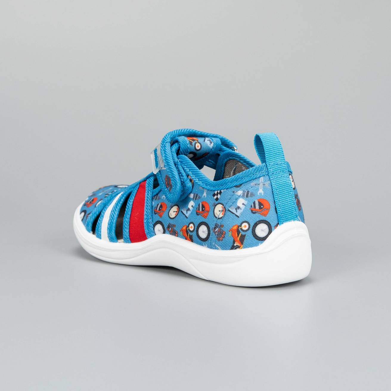 Тапочки детские Nordman Stars голубые с принтом - фото 3