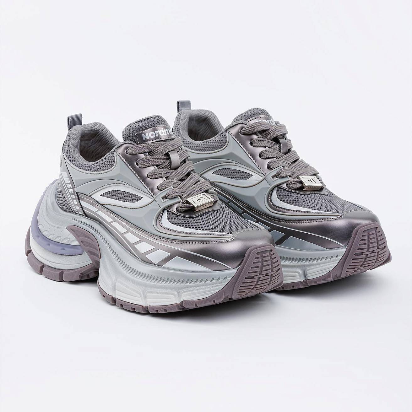 Женские кроссовки Nordman серые - фото 1
