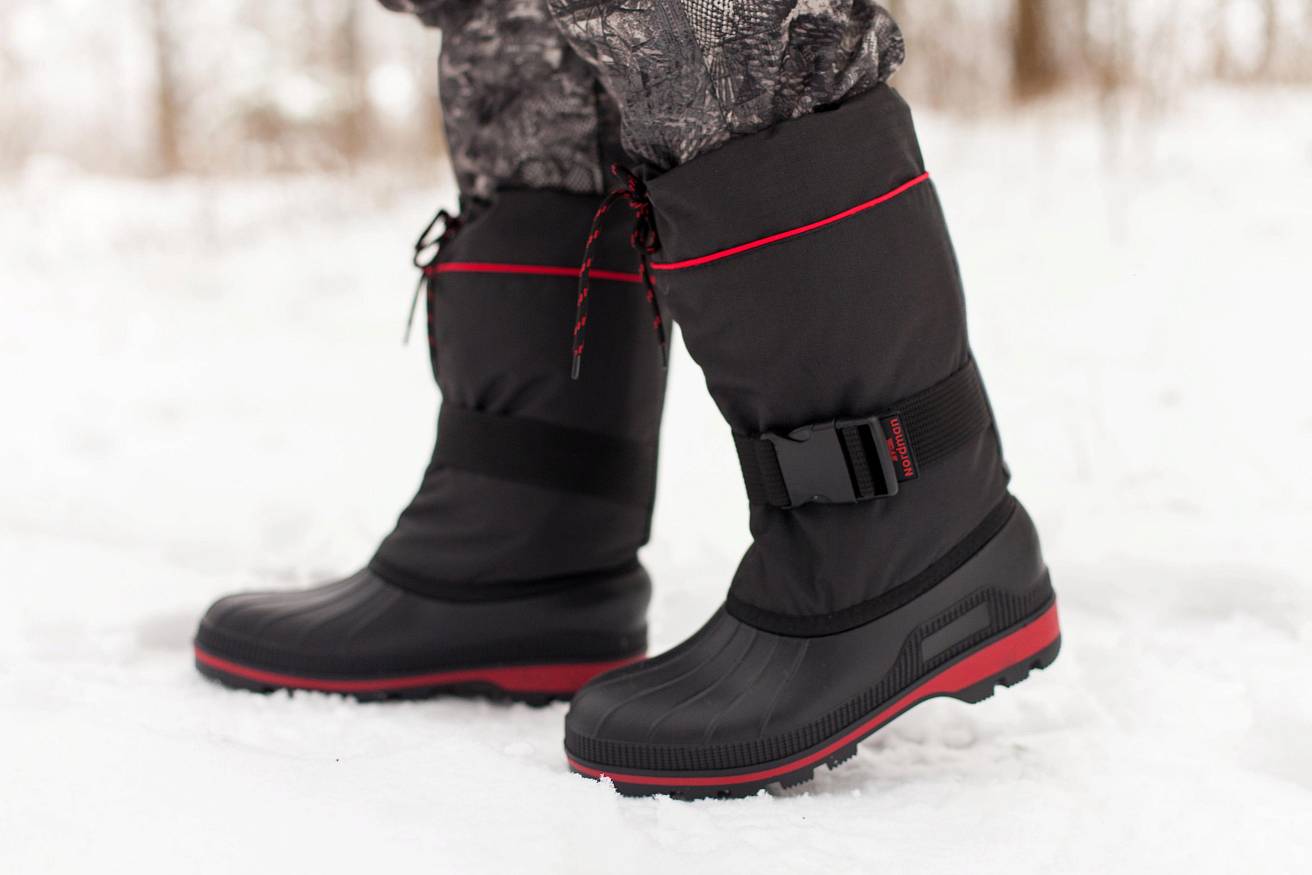 Бахилы Nordman New Red укороченные ткань Rip Stop черные - фото 6