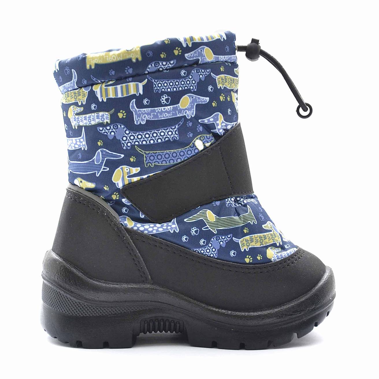Зимние детские сапоги Nordman Mini на затяжке синие BADGER DOGS - фото 5
