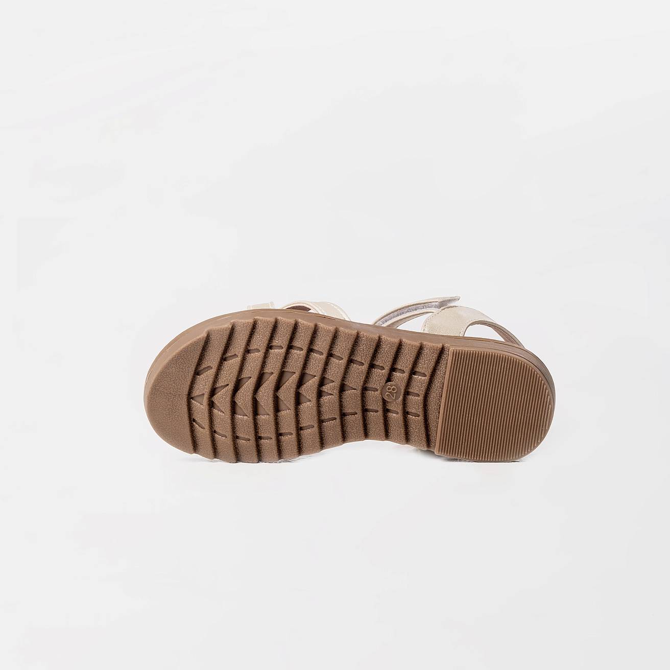 Босоножки детские летние золотые - фото 8