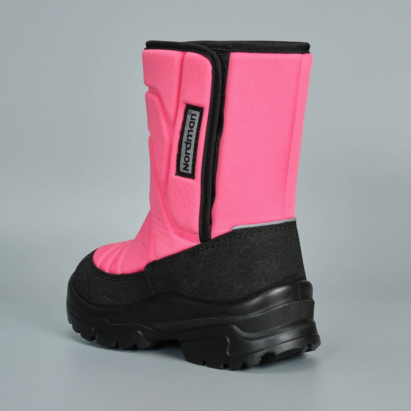 Зимние детские сапоги Nordman Lumi на липучке розовые - фото 4