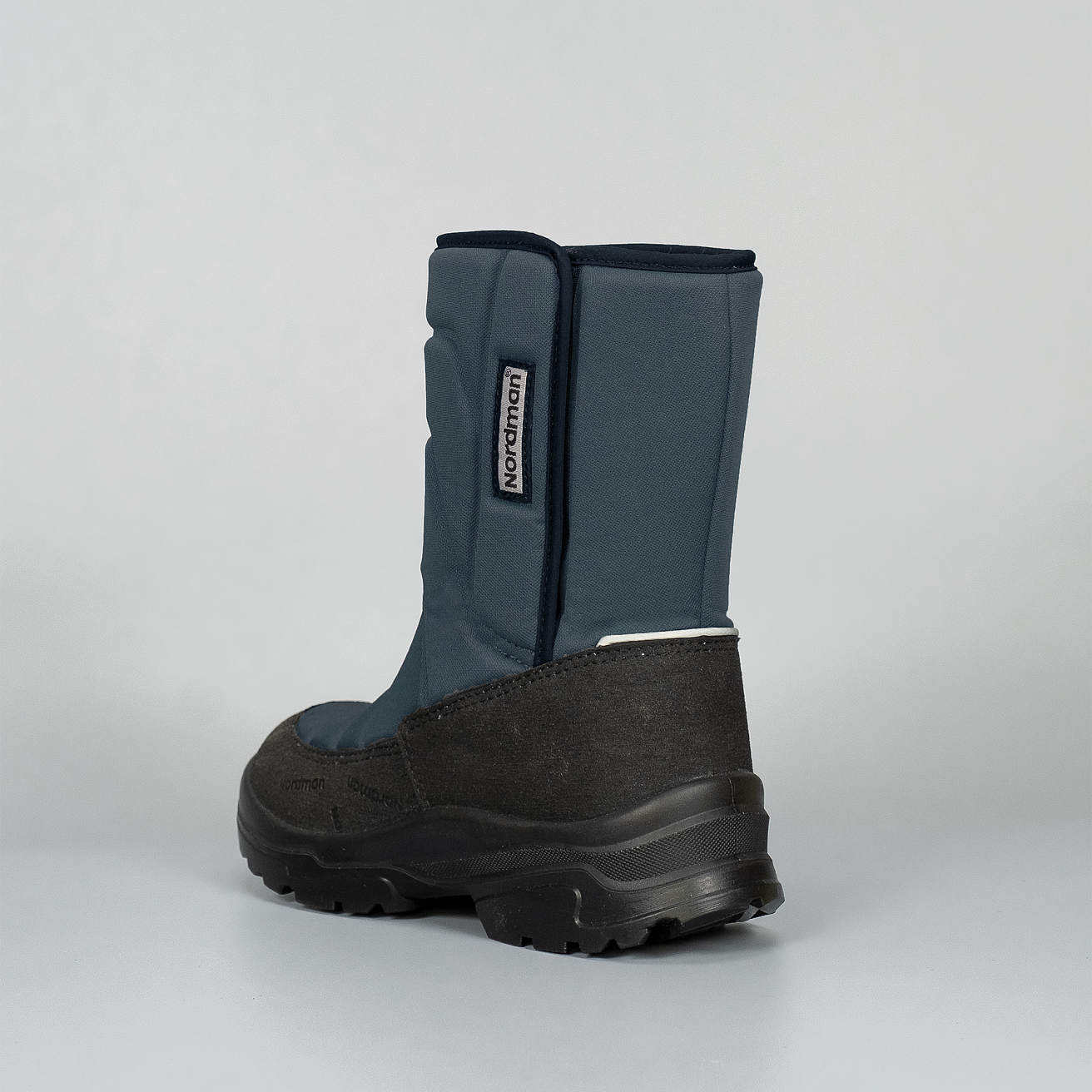 Зимние детские сапоги Nordman Lumi  на липучке темно-серые - фото 4