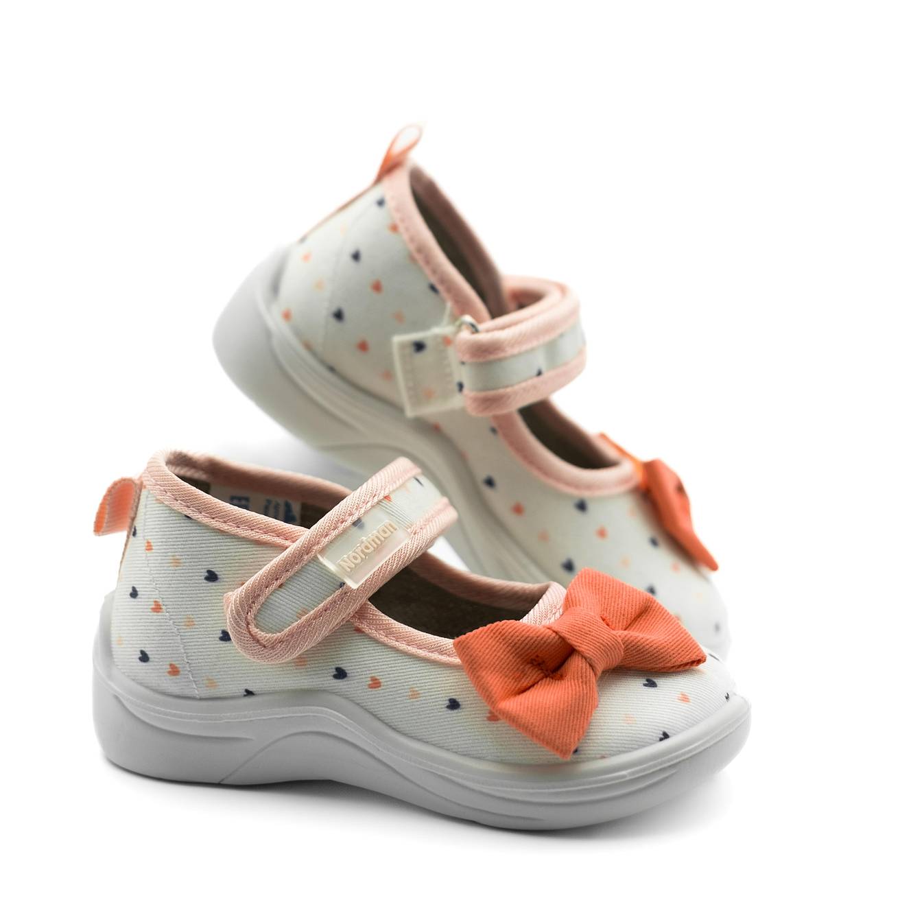 Тапочки детские Nordman Stars белые - фото 1