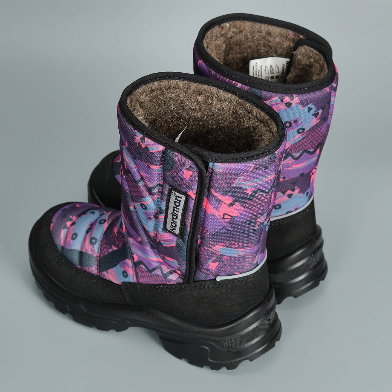 Зимние детские сапоги Nordman Lumi  на липучке MATIS PLUM - фото 6