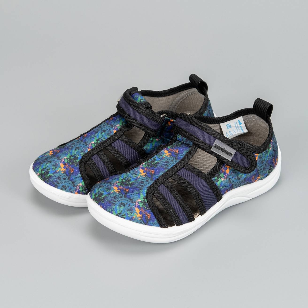 Тапочки детские Nordman Stars фиолетовые с принтом - фото 6