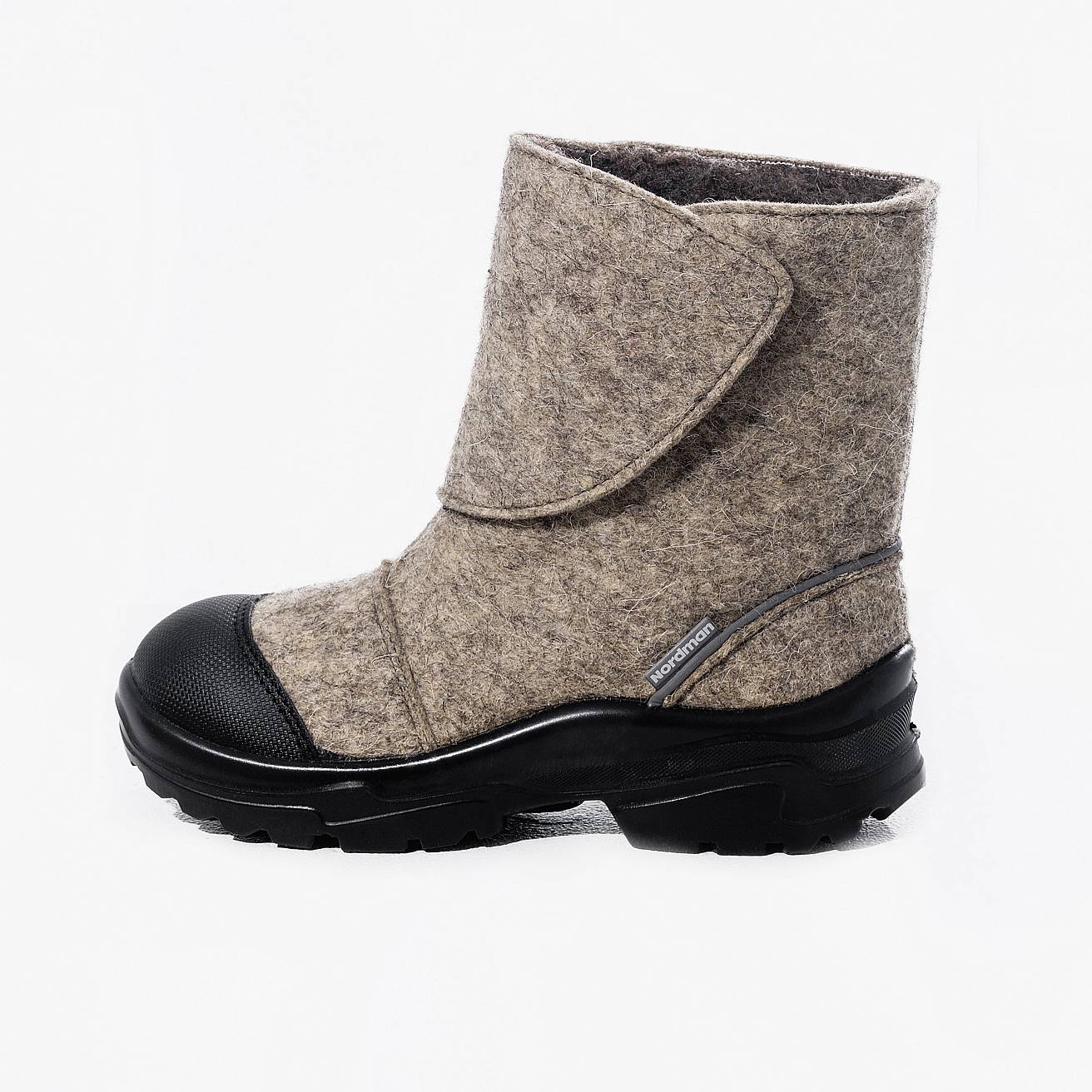 Валенки Nordman на липучке тёмно-серые - фото 4