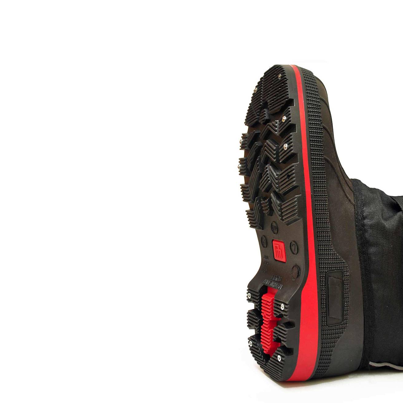 Бахилы Nordman New Red укороченные с многослойным вкладышем ткань Rip Stop черные - фото 5