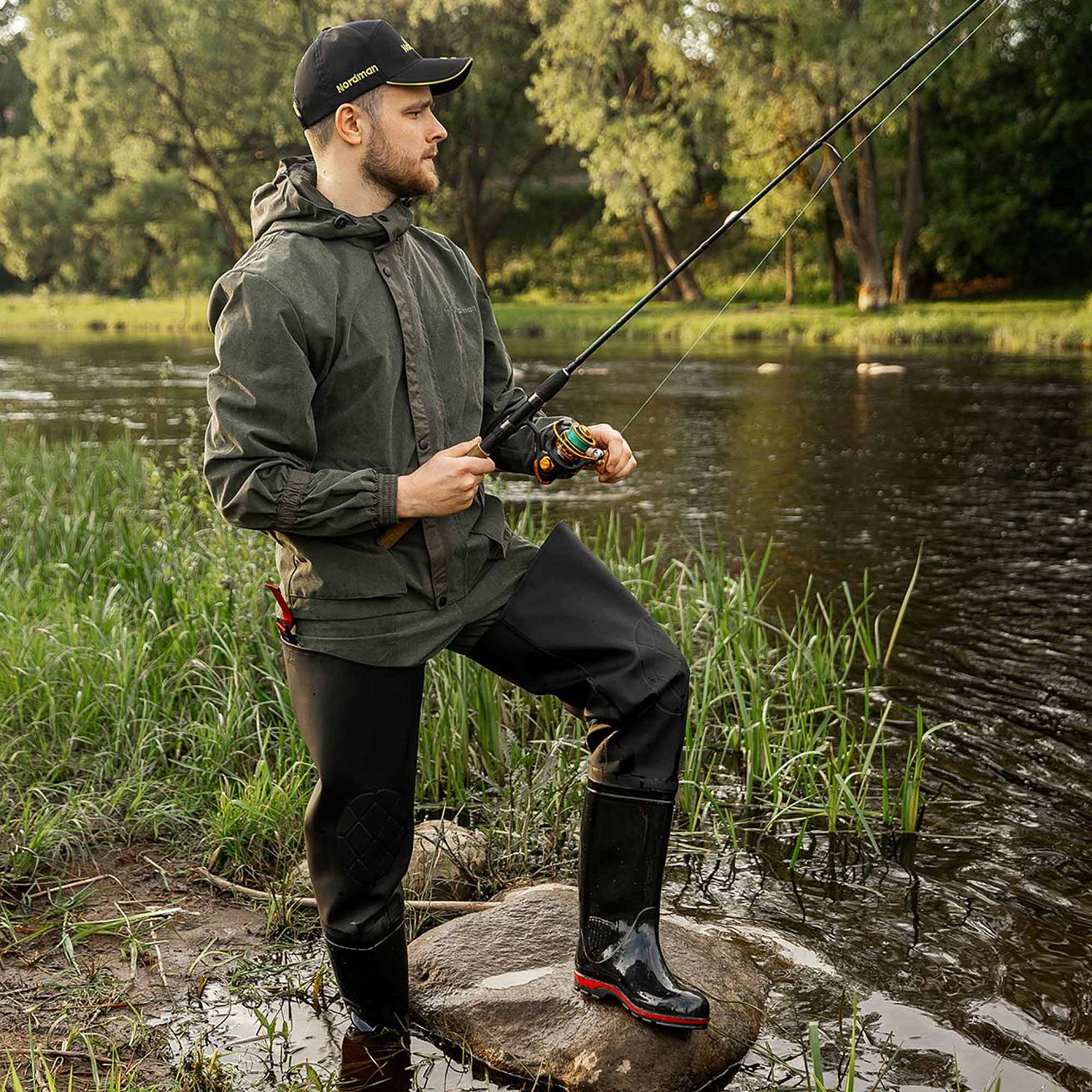 Сапоги рыбацкие Nordman 15 с надставкой из винитола черные - фото 2